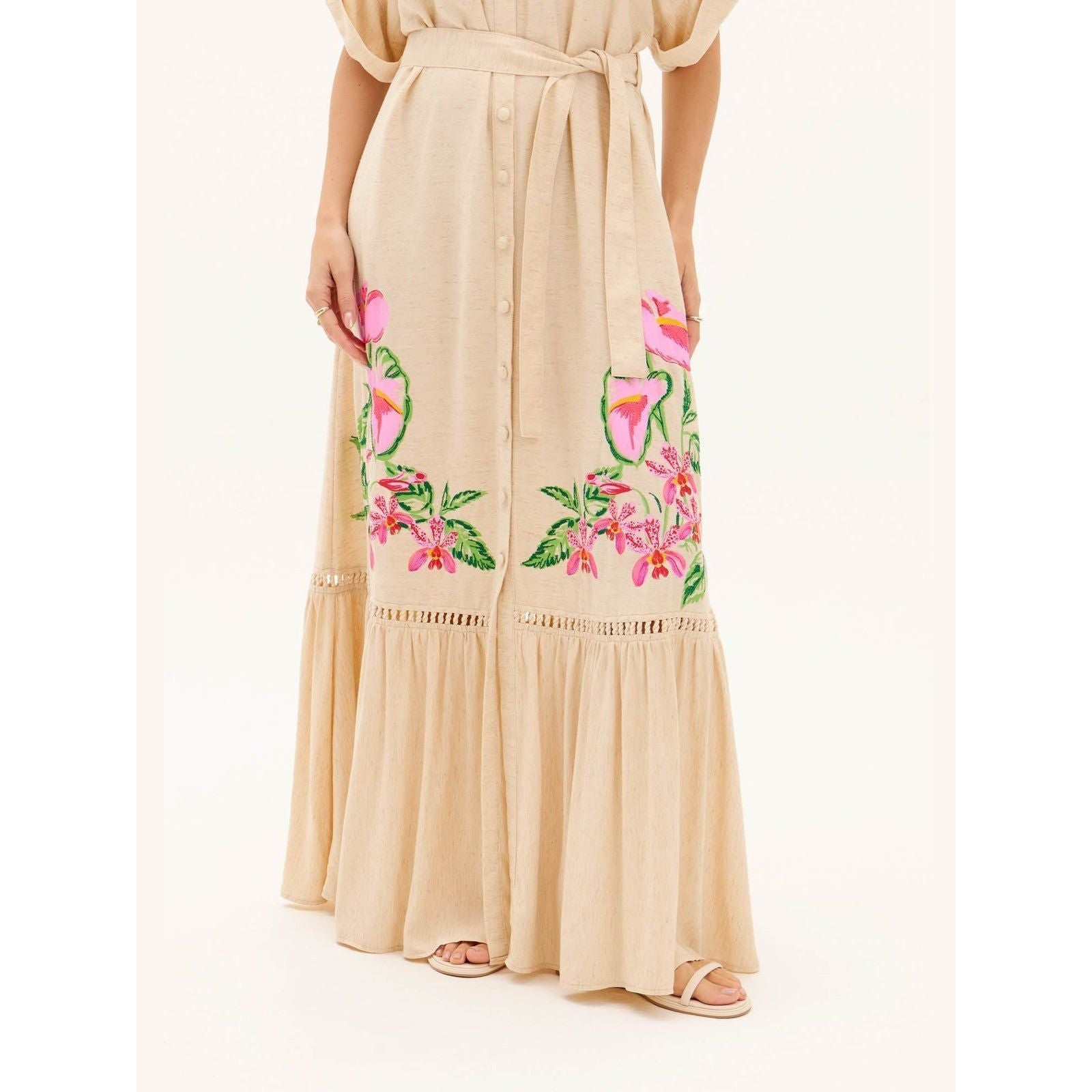 AMAR LONG EMBROIDERY CHEMISE