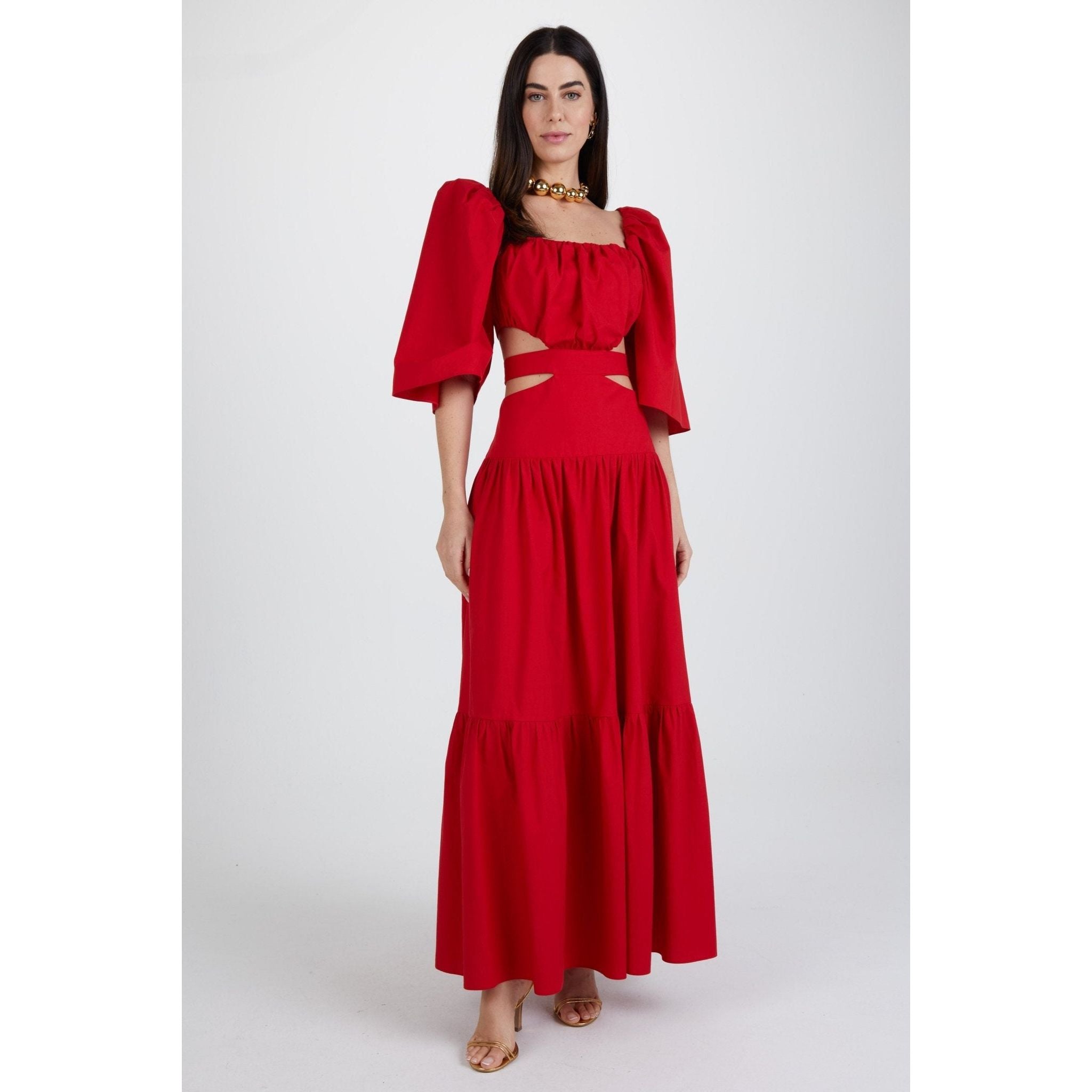 AMAR BRIGHT RED DRESS