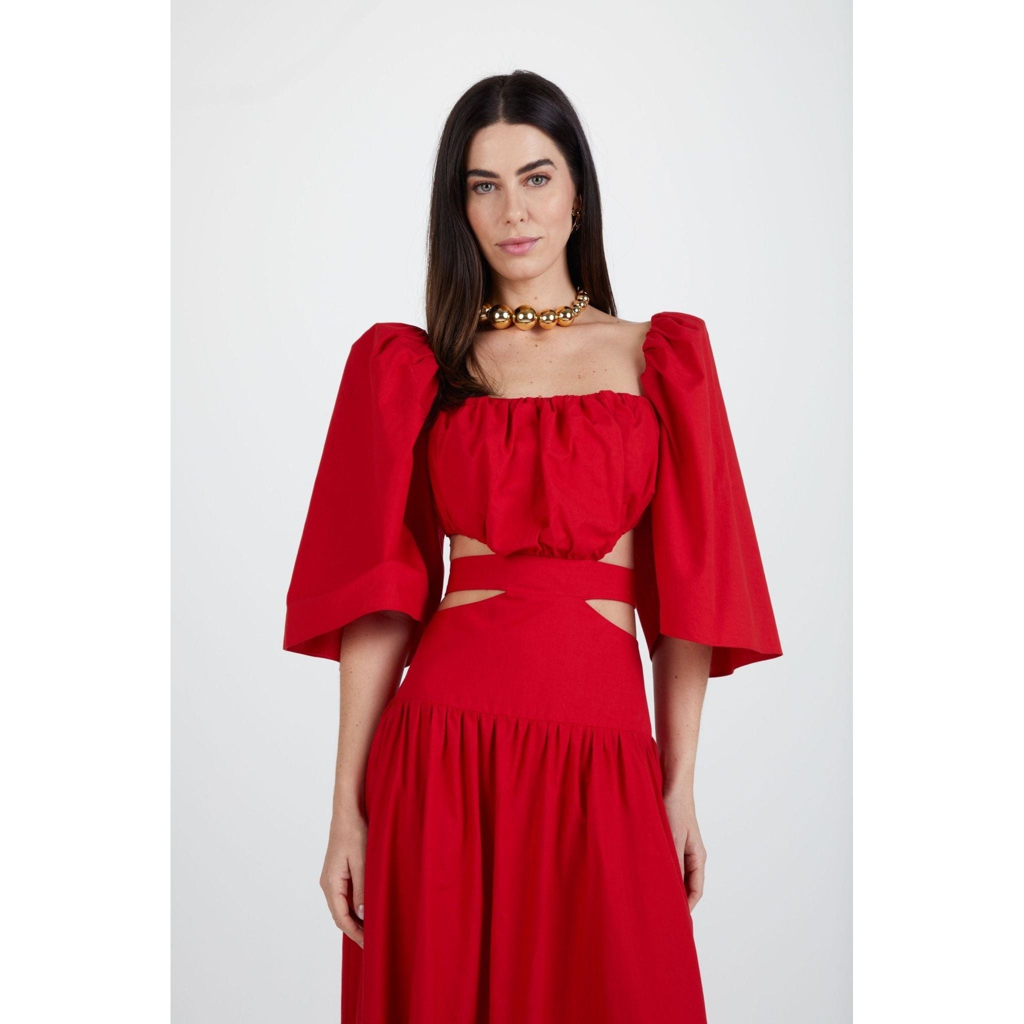 AMAR BRIGHT RED DRESS