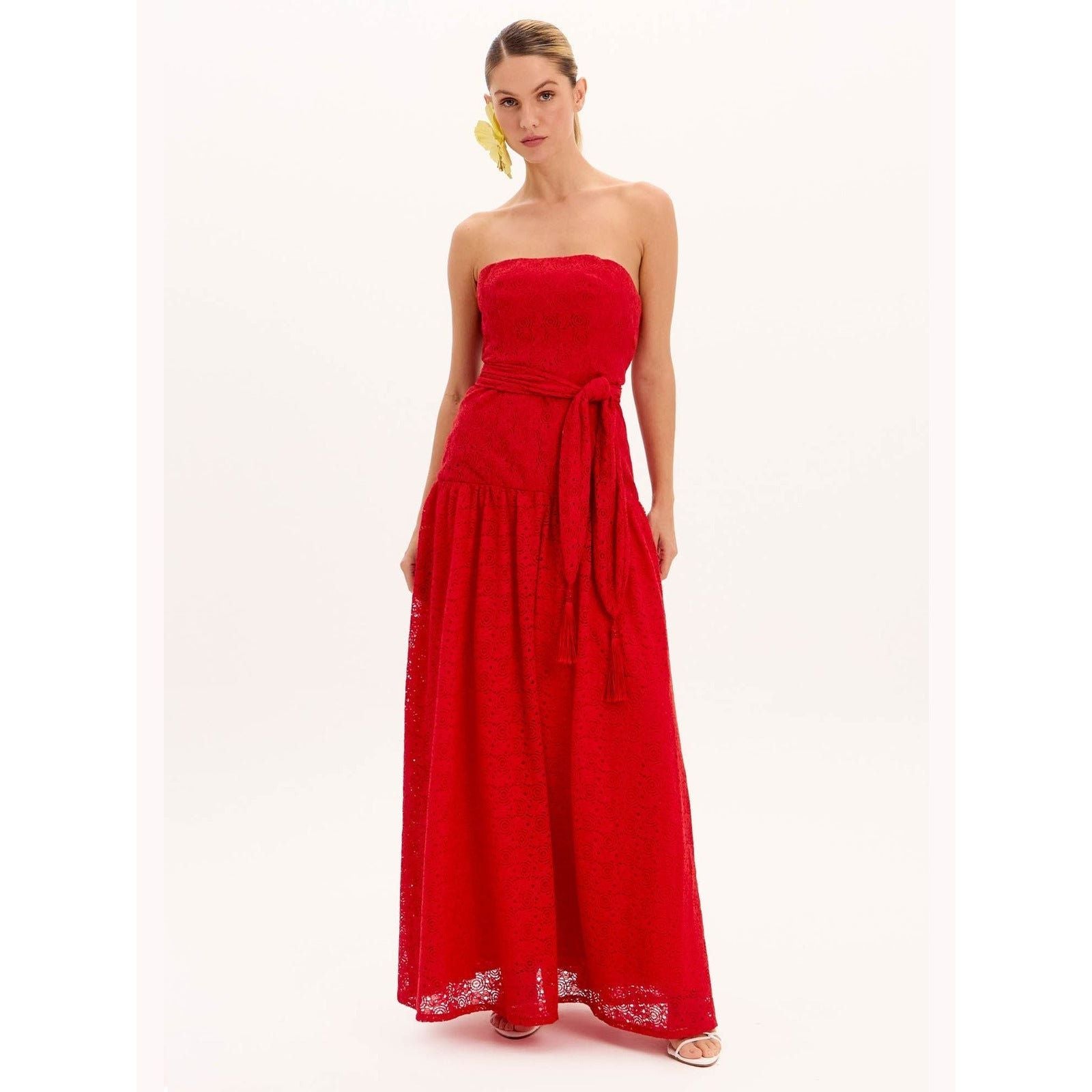LP LONG RED DRESS