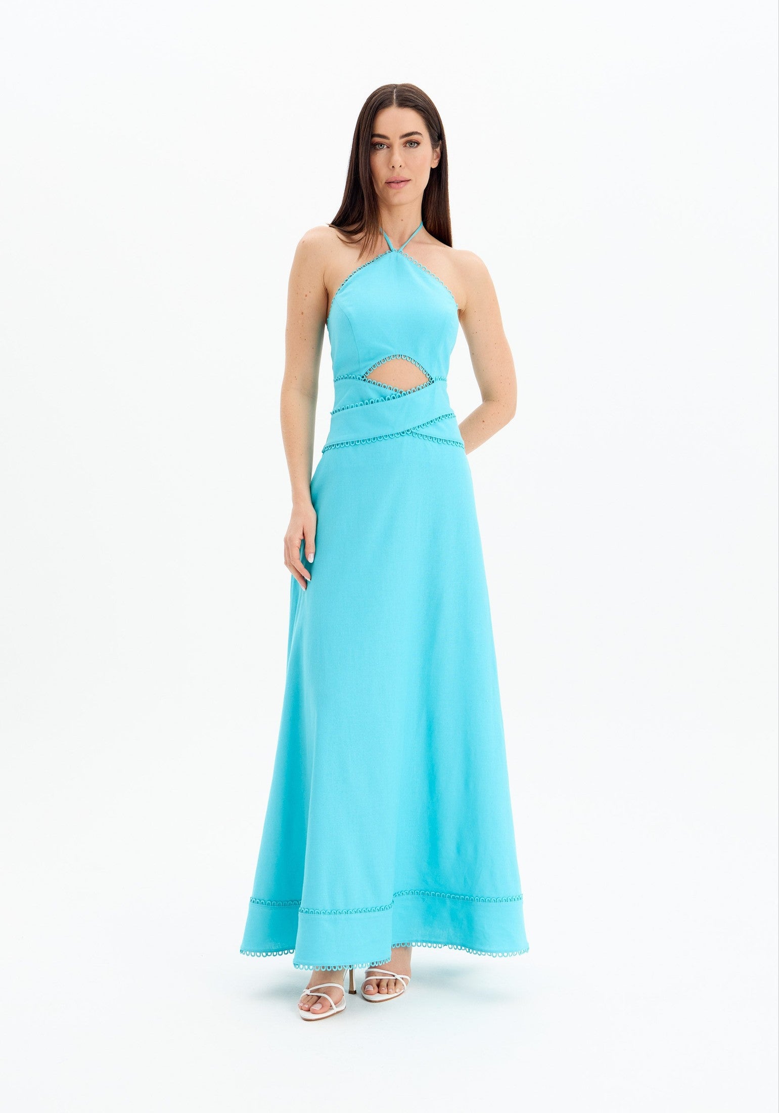 AMAR STRAPLESS SUPER MIDI DRESS