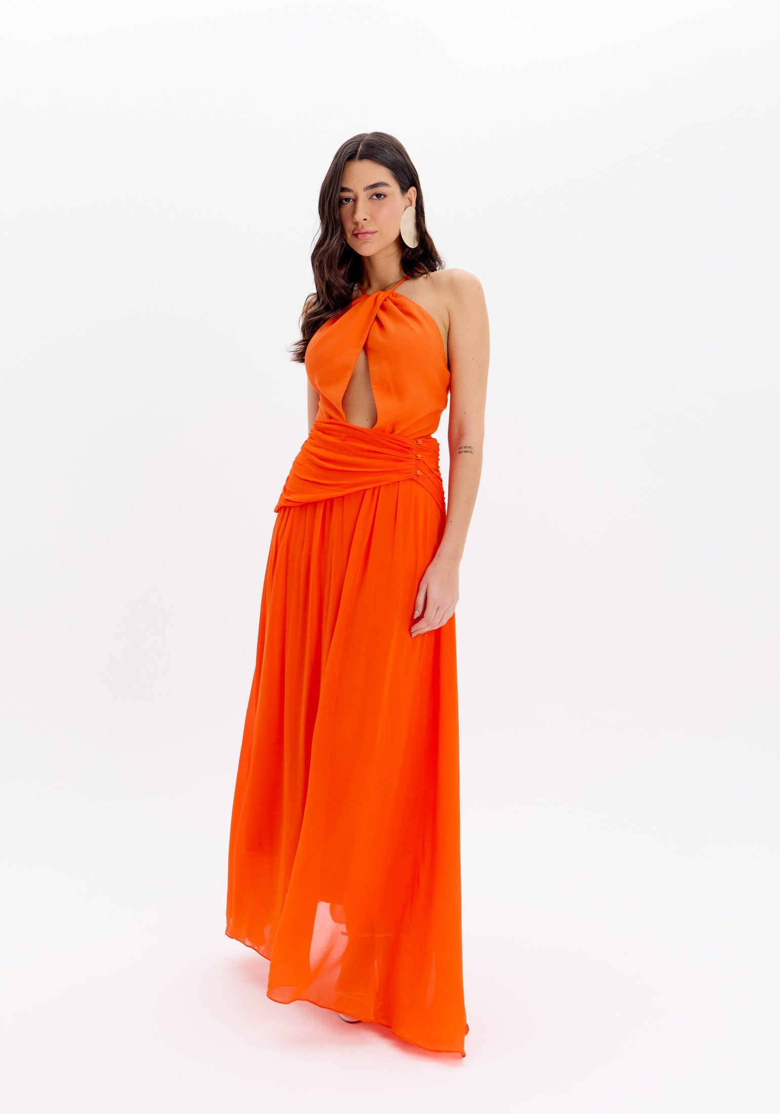 AMAR FRENTE UNICA LONG DRESS