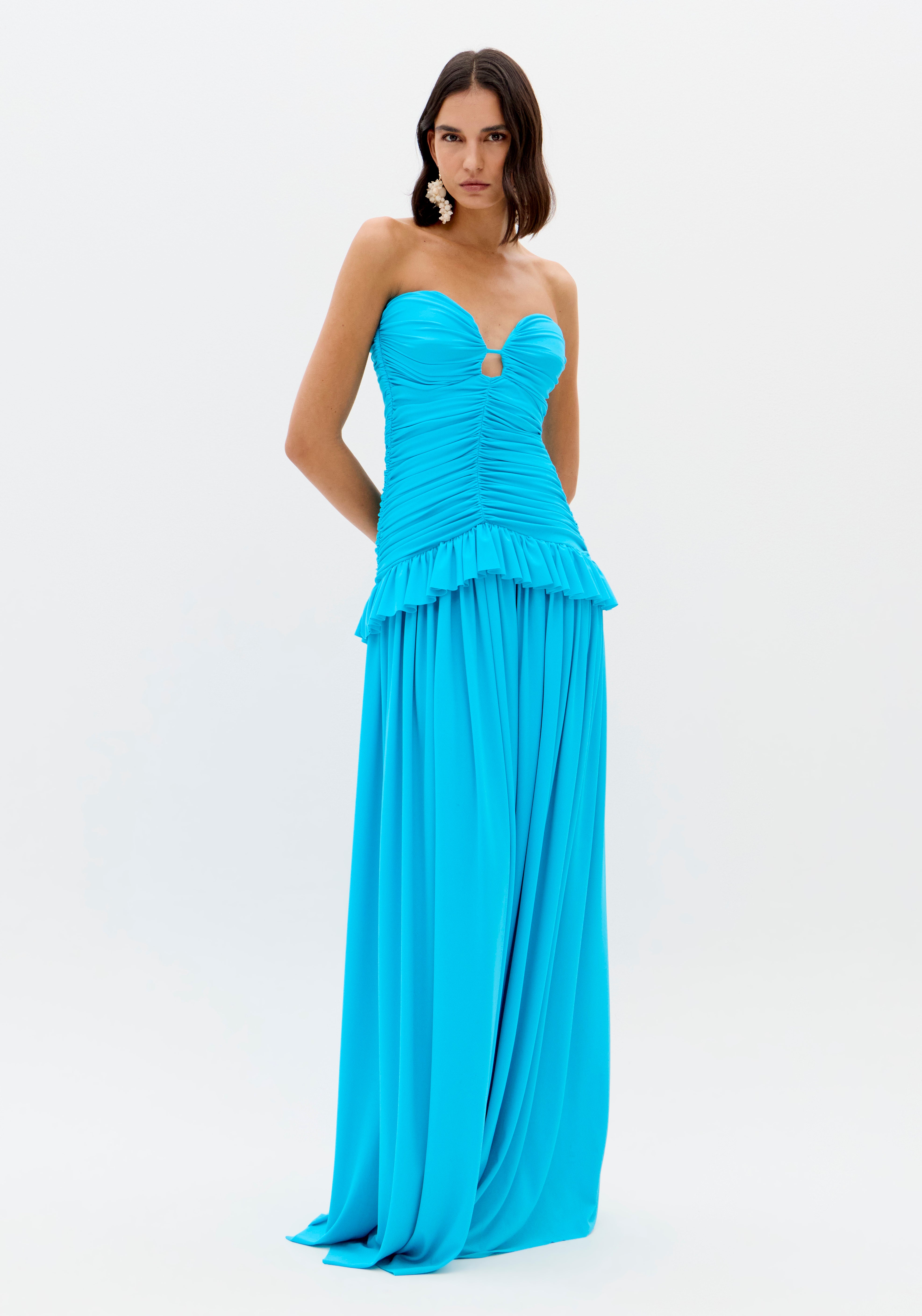 LP LONG STRAPLESS GOWN