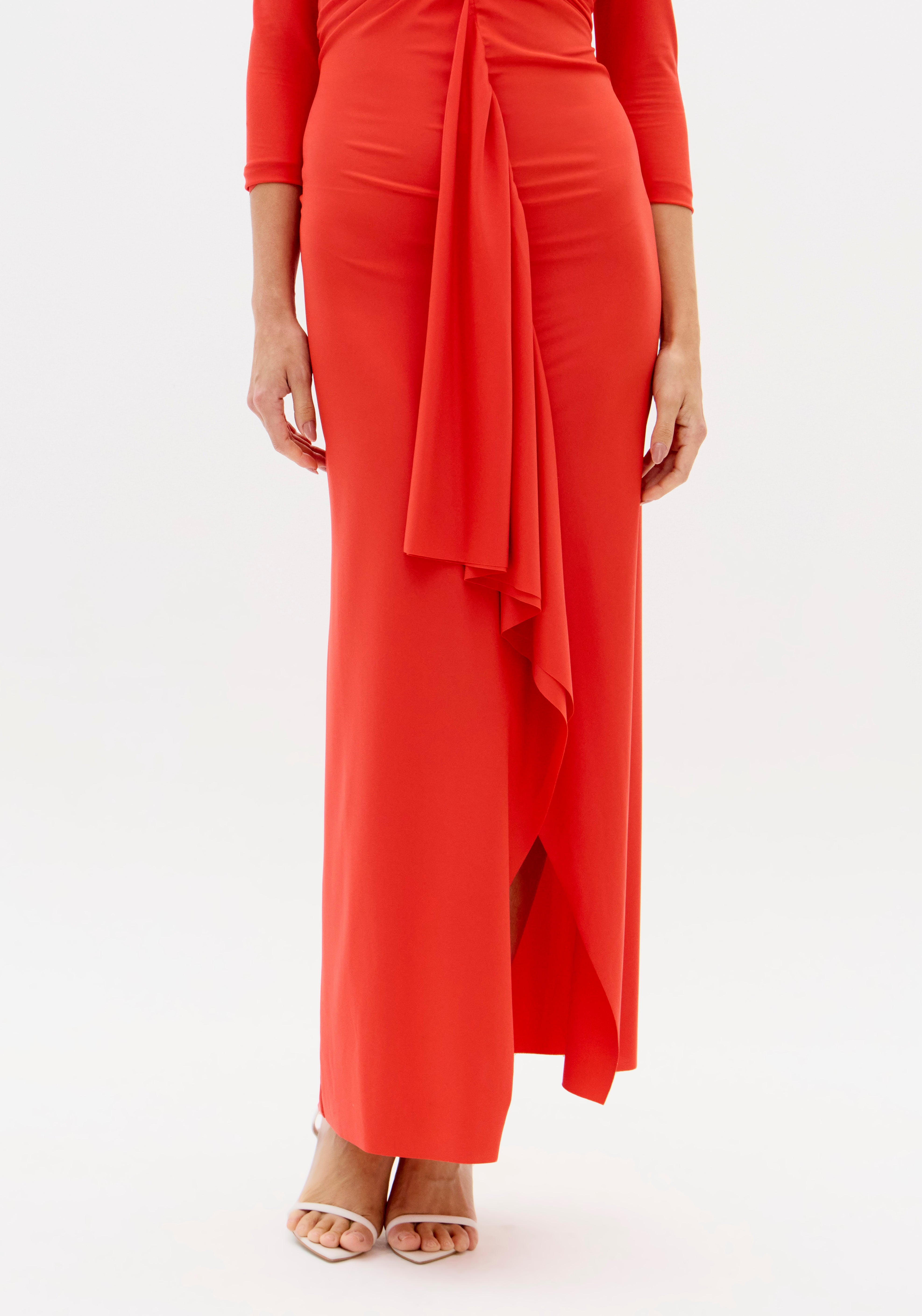 LP SUPER MIDI DRESS WITH MEDIUM SLEEVES