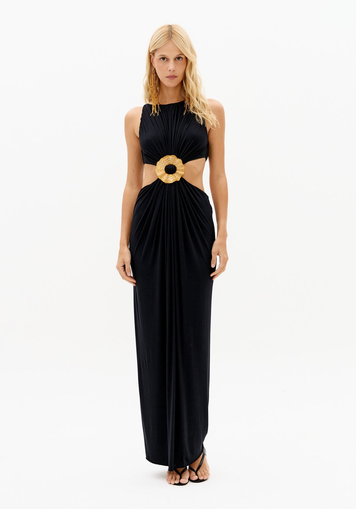 LP CUT-OUT GOLD DETAIL DRESS