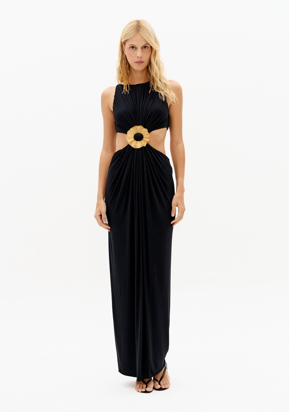 LP CUT-OUT GOLD DETAIL DRESS