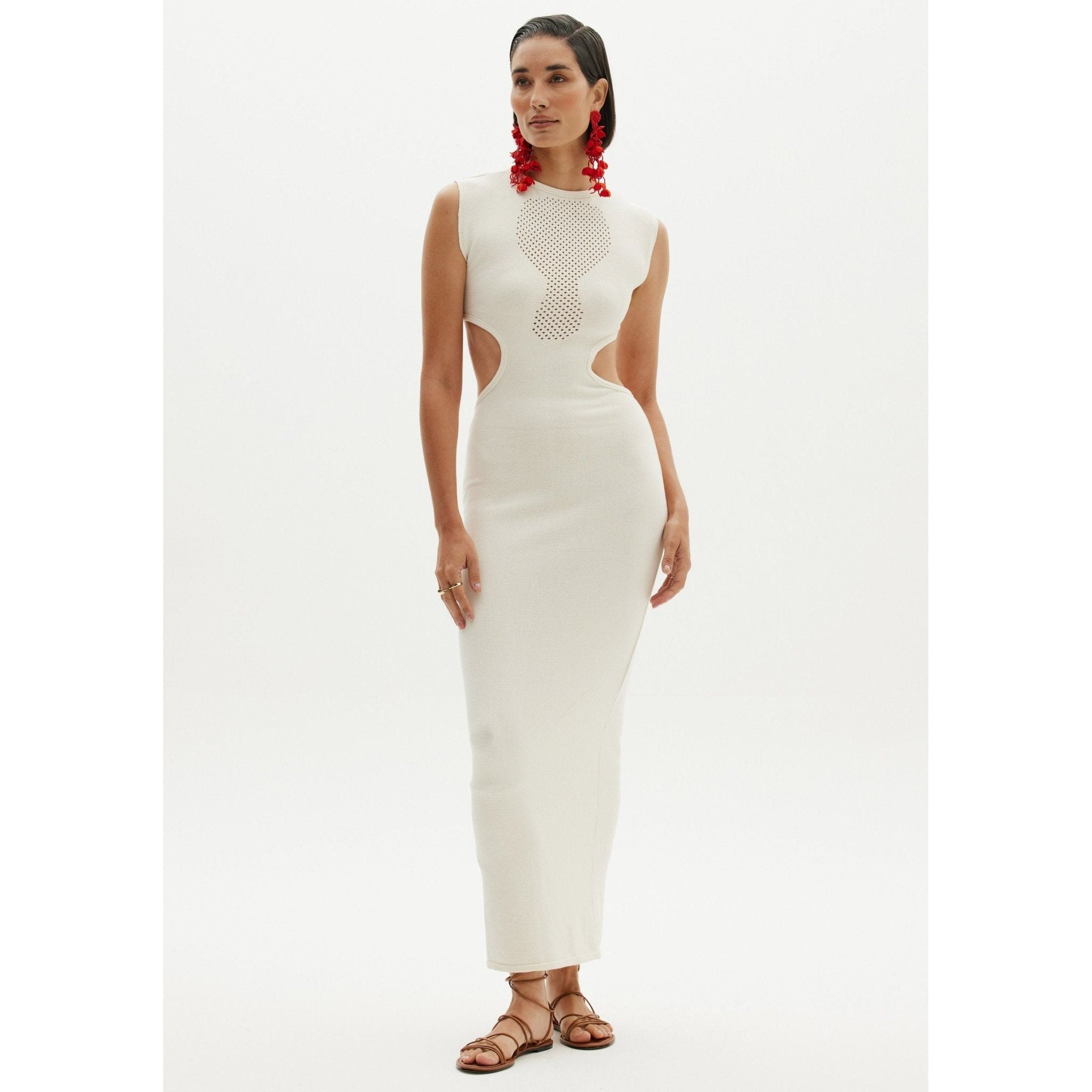 AMAR BODYCON WHITE DRESS