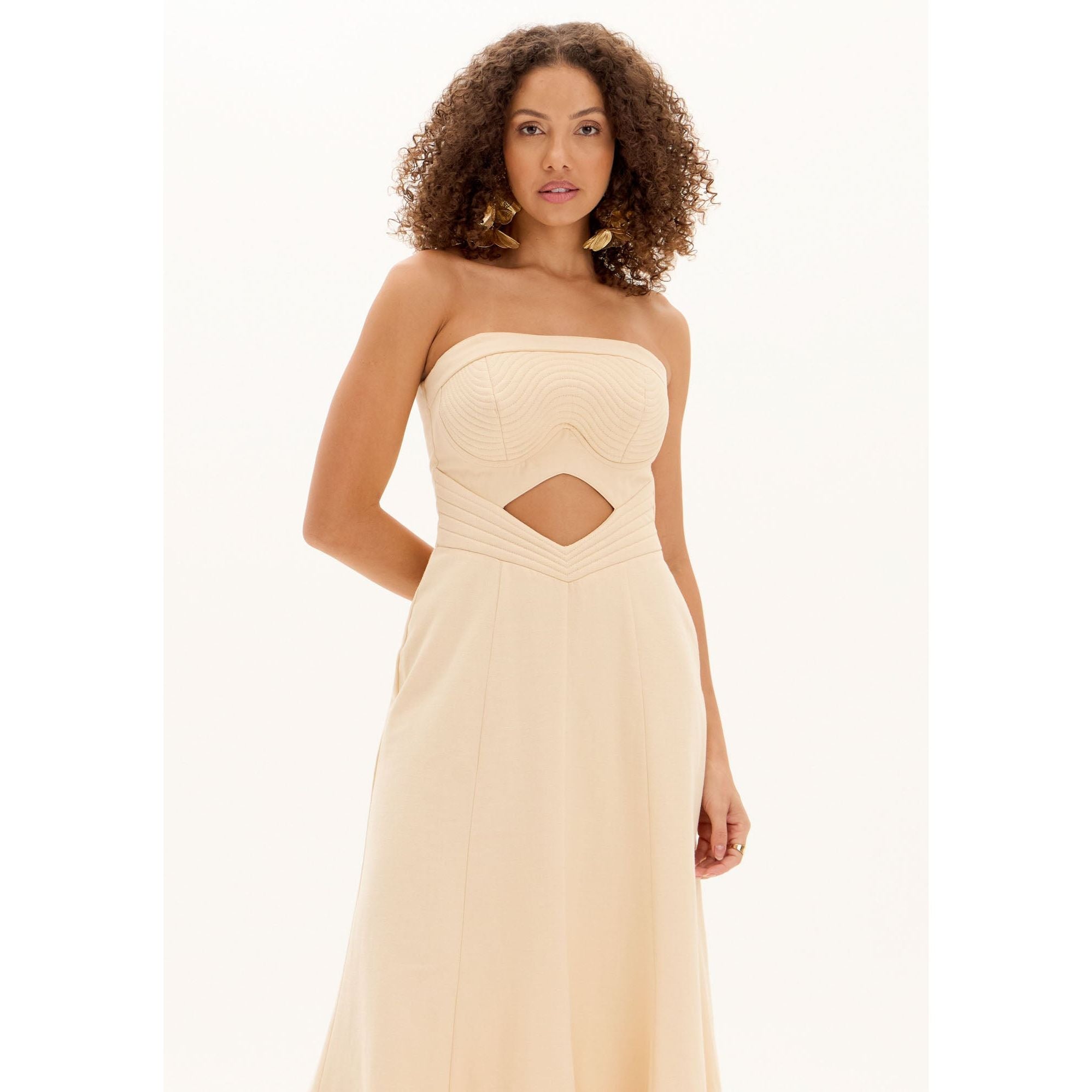 AMAR BEIGE DRESS