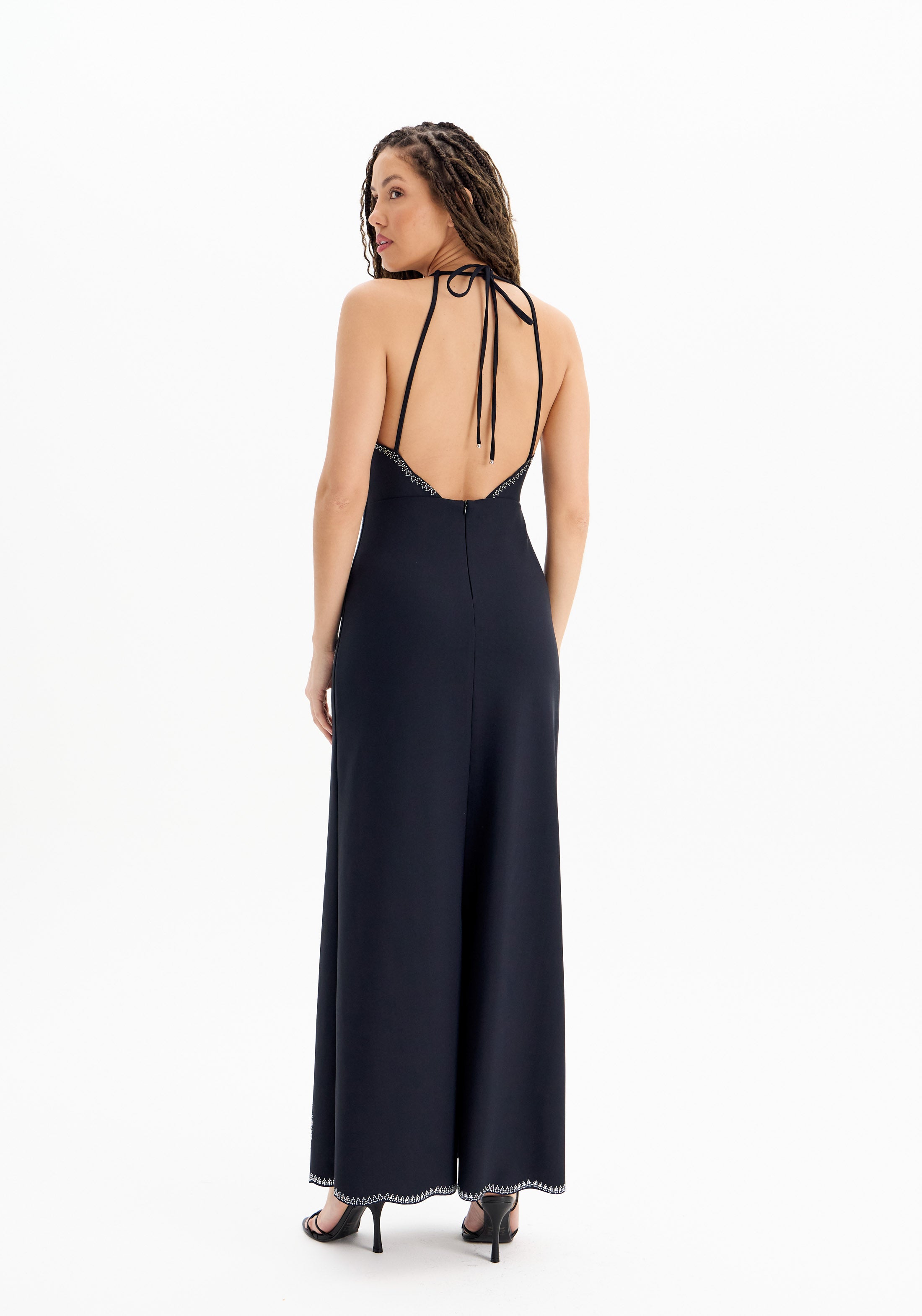 AMAR BACKLESS LONG DRESS