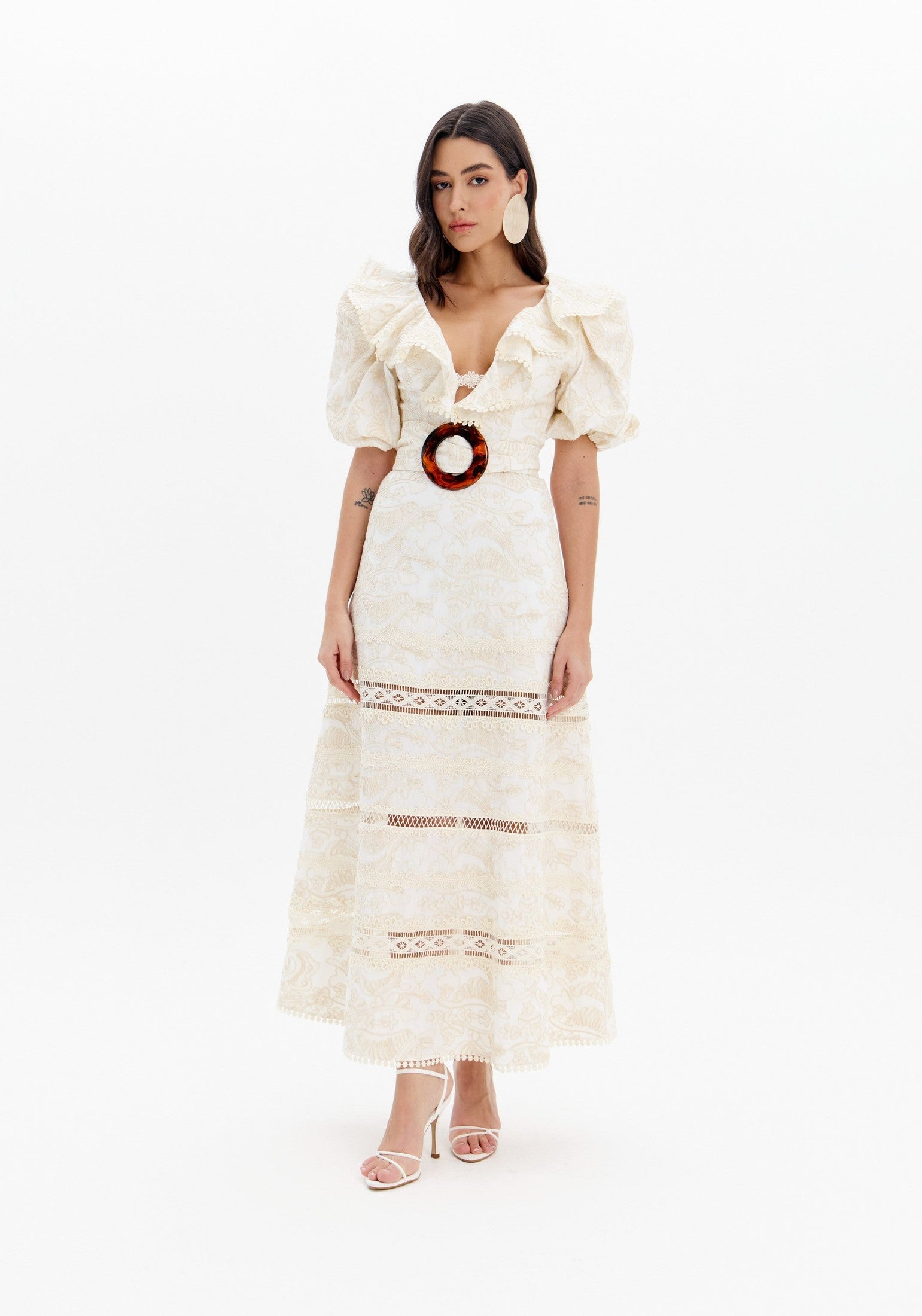 AMAR PUFFY SLEEVES DRESS