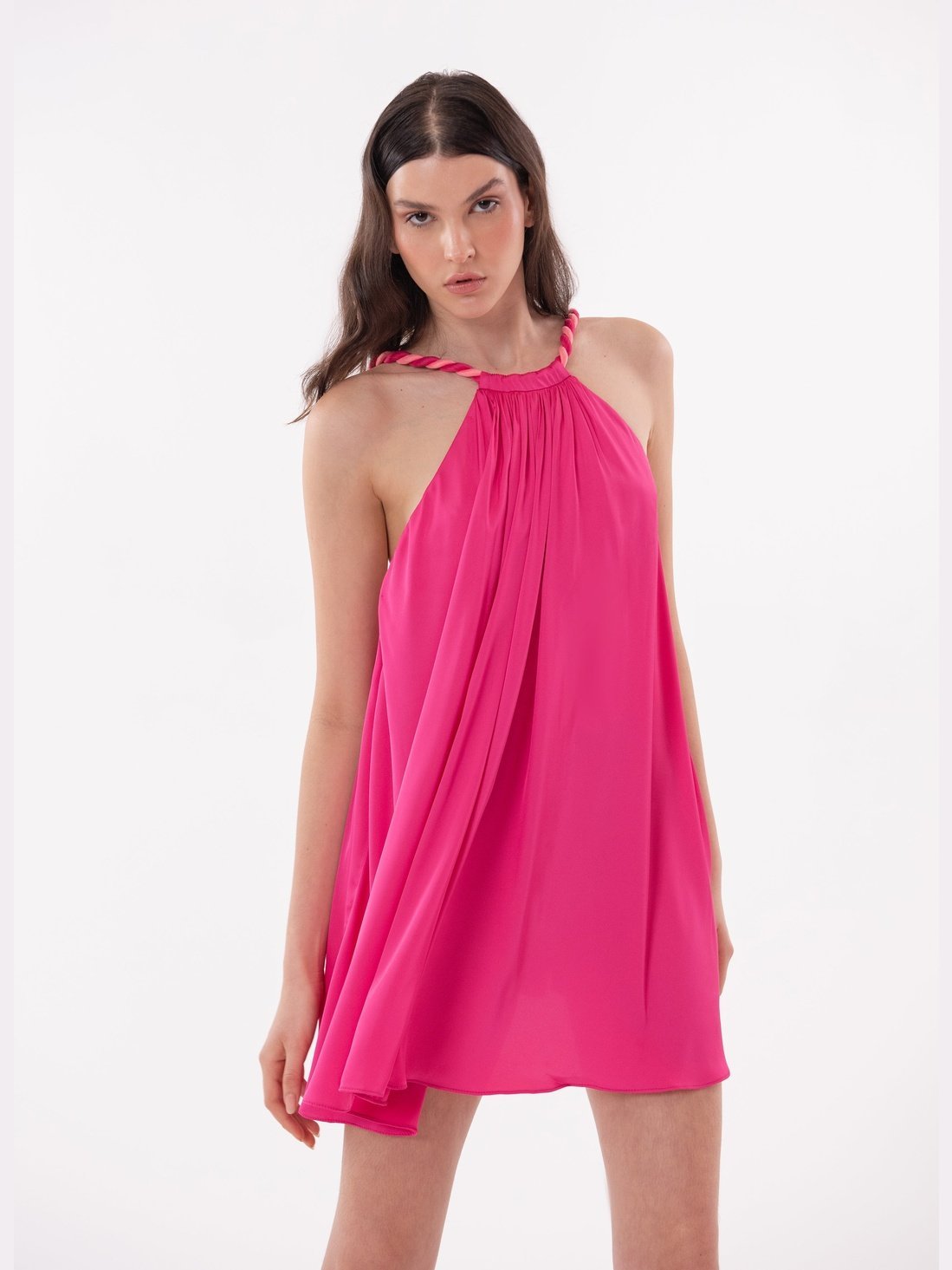 FLUID PINK SHORT DRESS