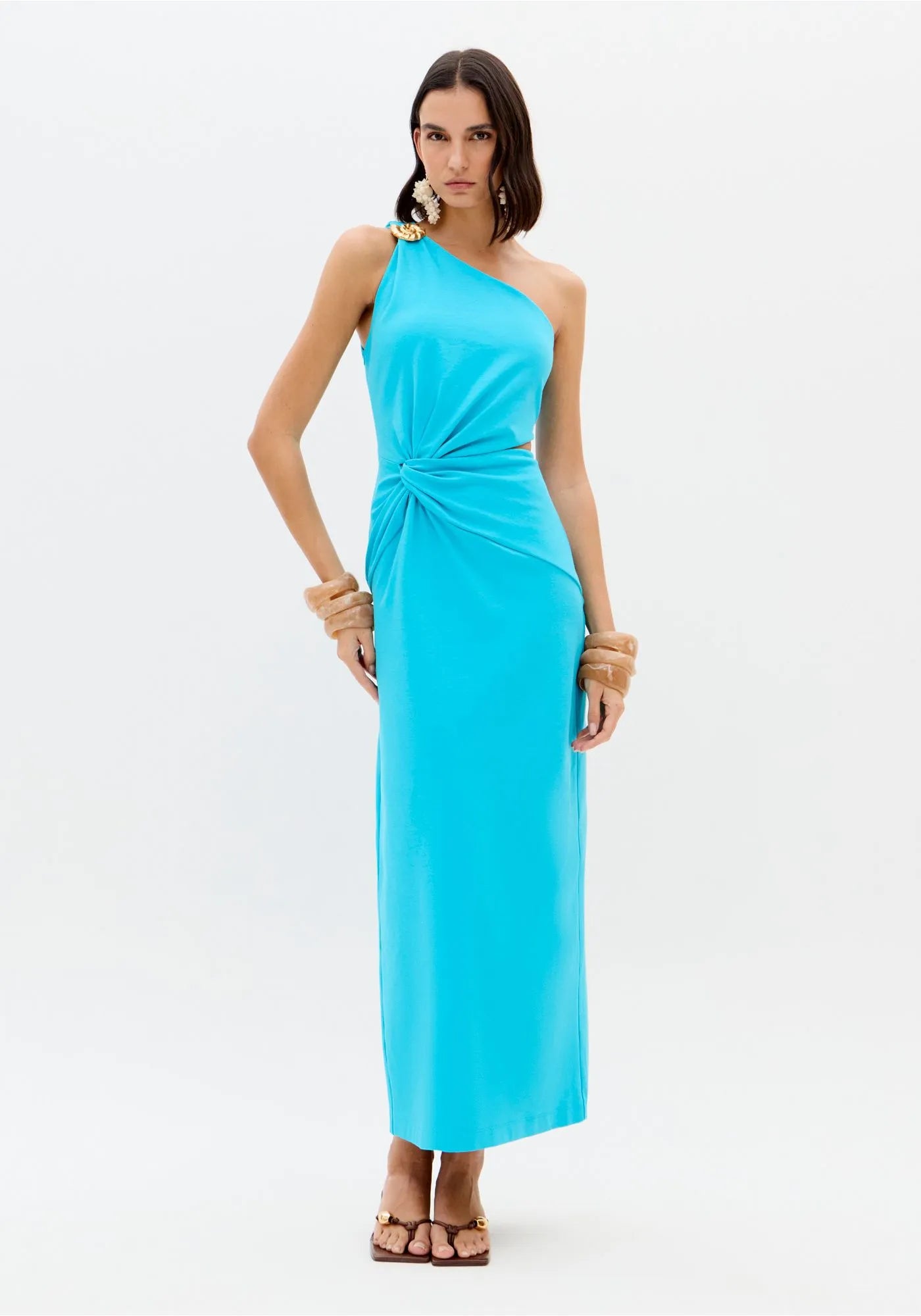 LP MIDI ONE SHOULDER DRESS\