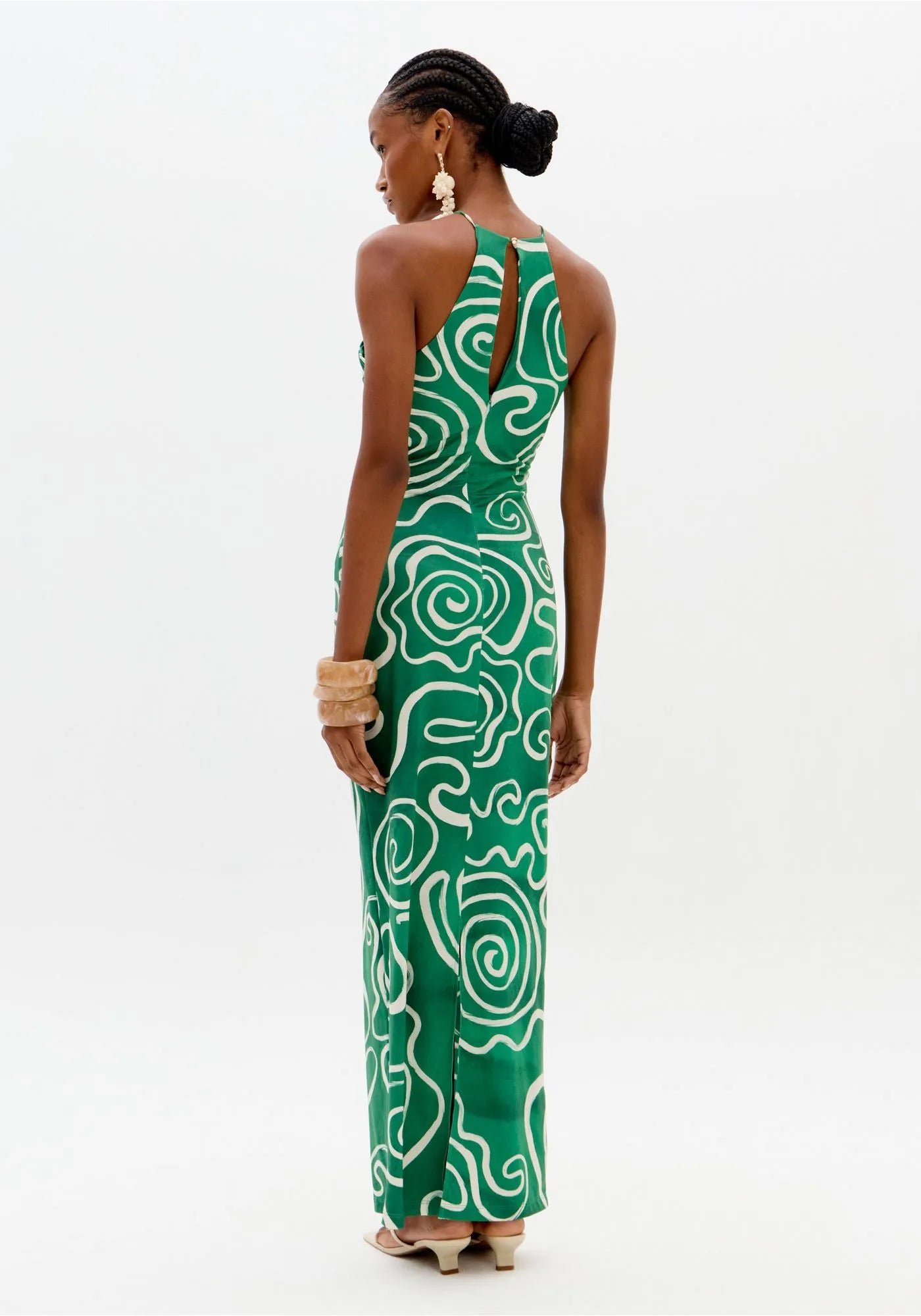 LP MIDI PRINTED DRESS