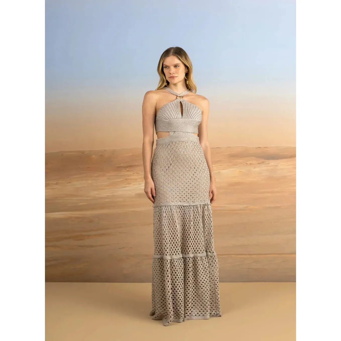 TRICOT PAETE DRESS