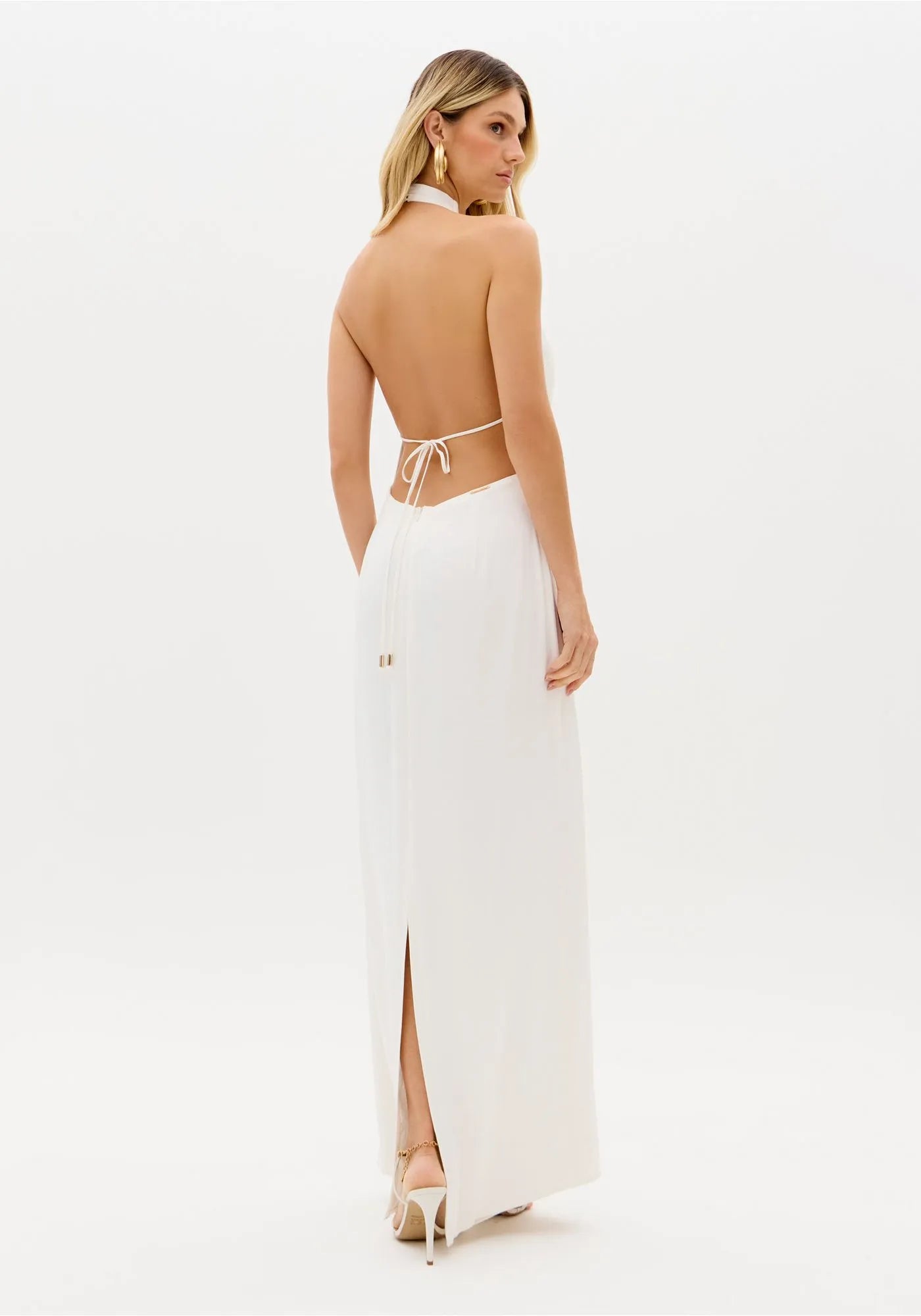 LP SUPER MIDI DRESS HALTERNECK