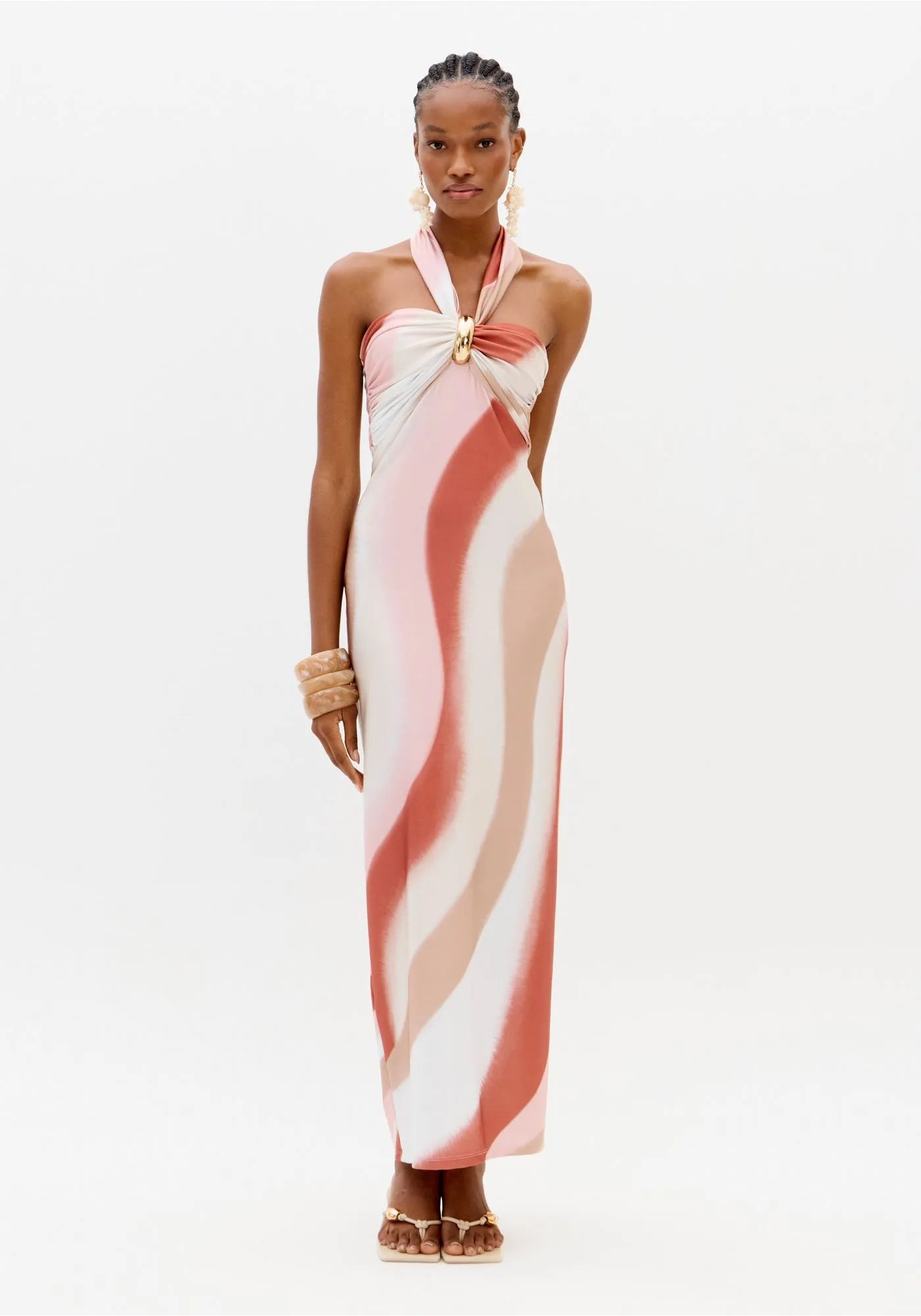 LP SUPER HALTER MIDI DRESS