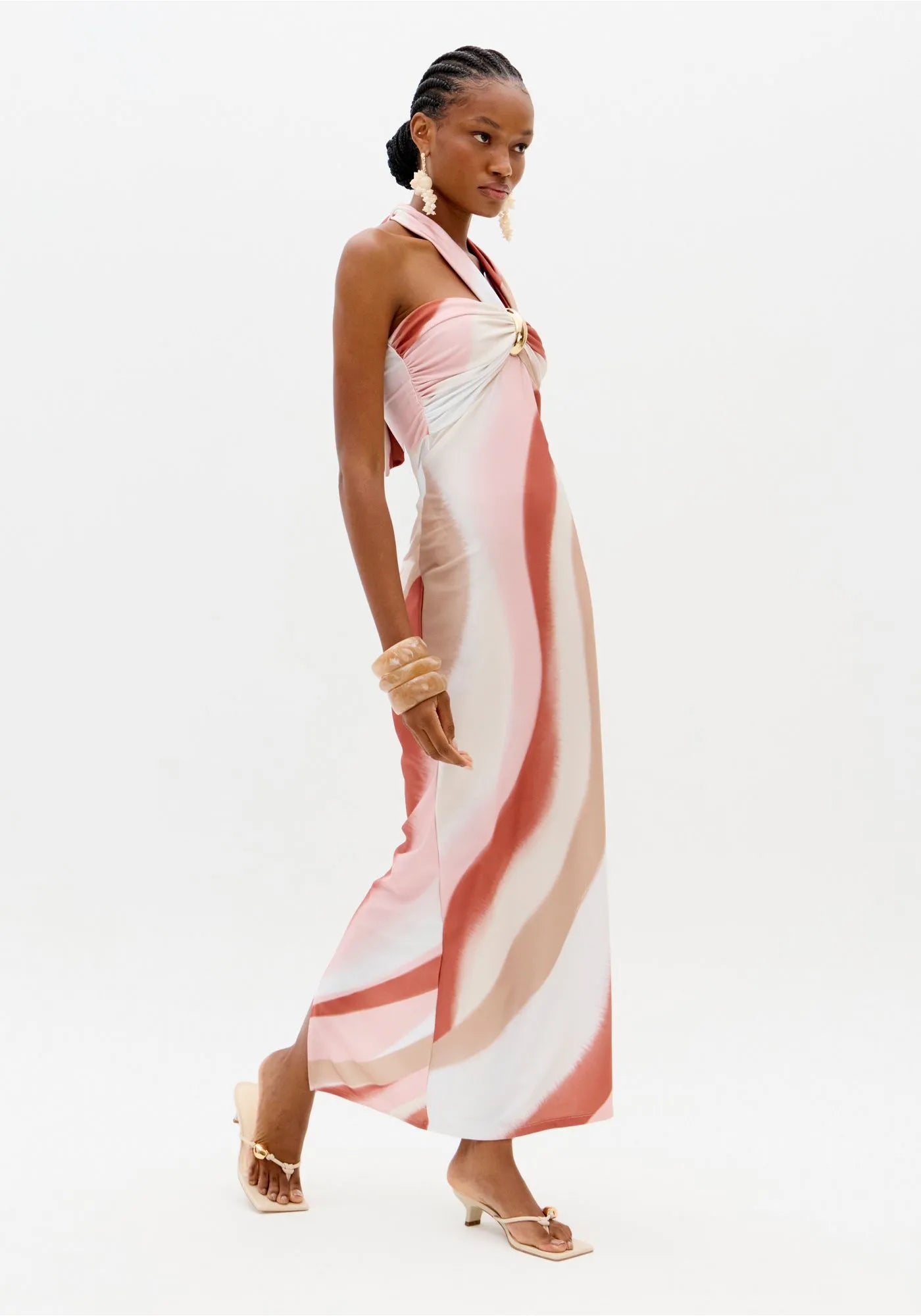 LP SUPER HALTER MIDI DRESS