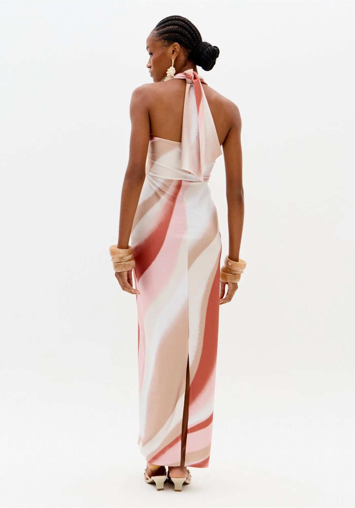 LP SUPER HALTER MIDI DRESS