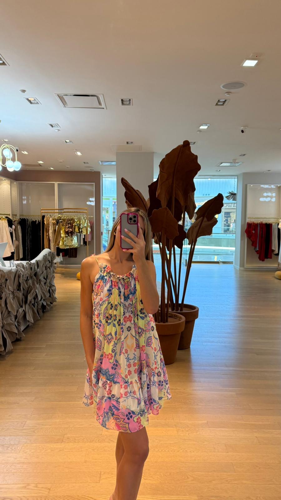AMAR PAISLEY DRESS
