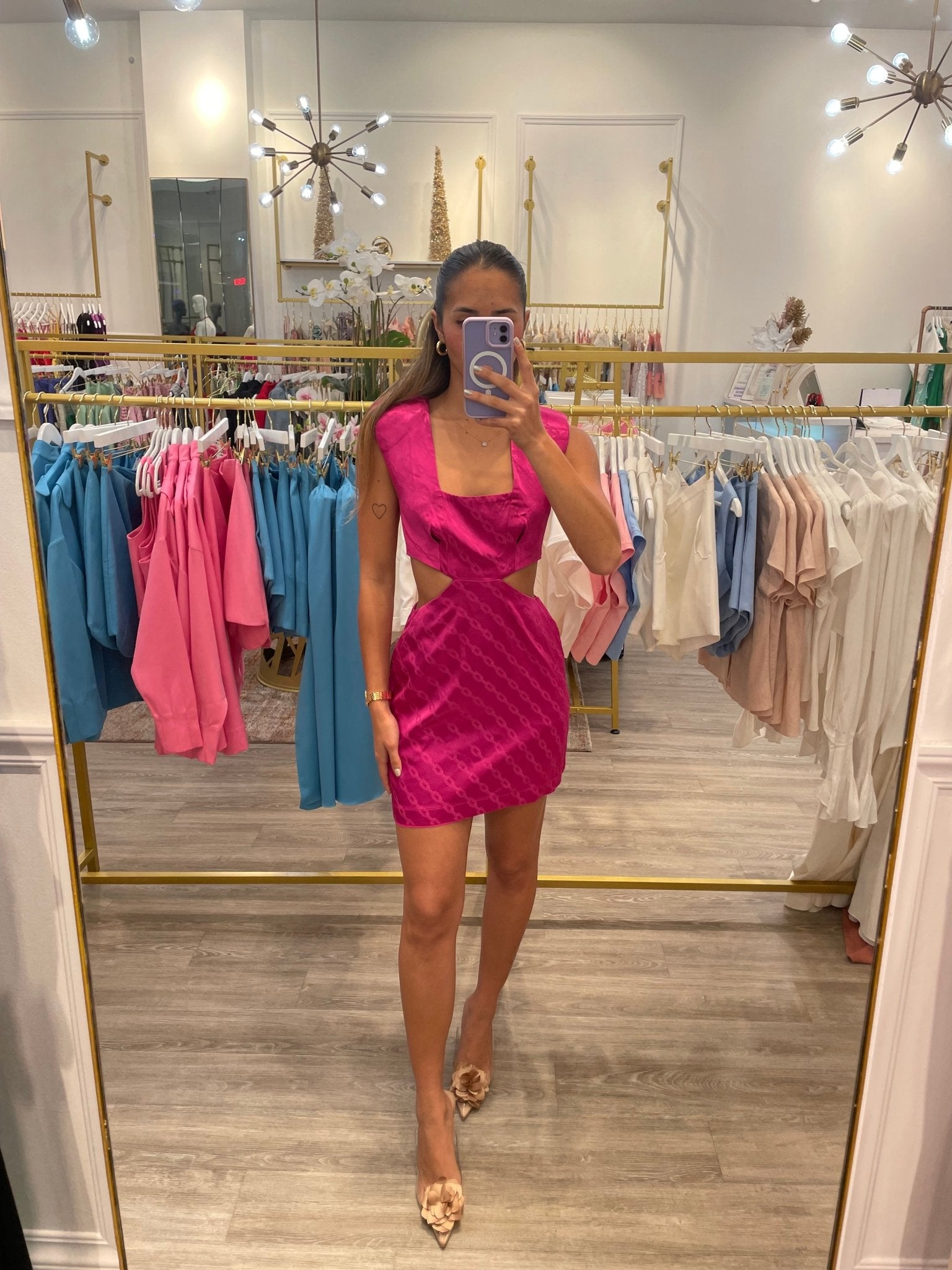 TD FUCHSIA MINI DRESS