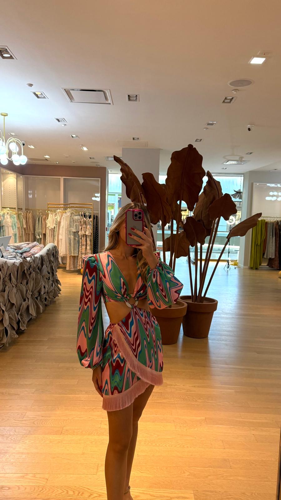 PB FRINGES SHORT DRESS