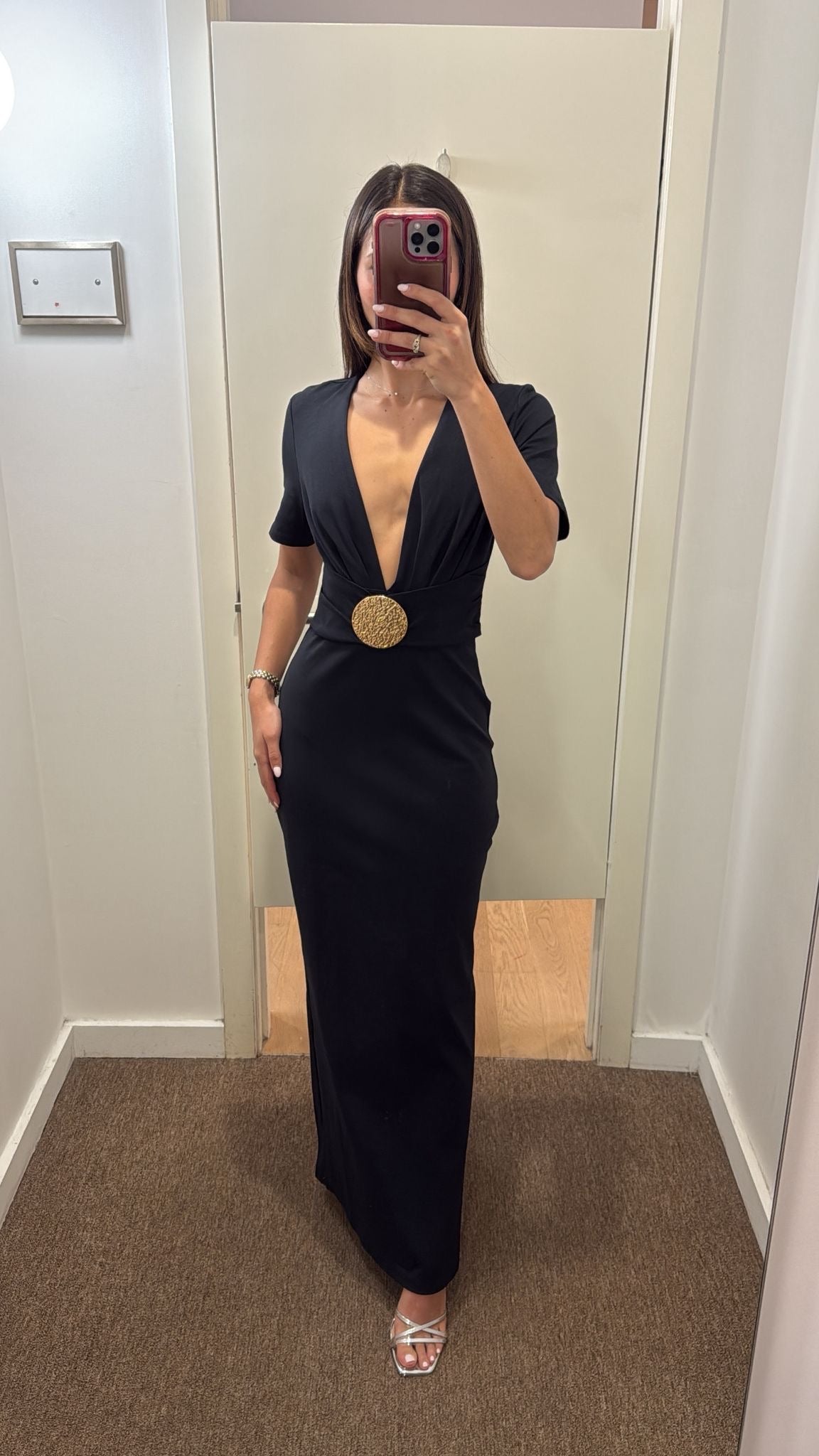 LP SUPER MIDI GOLD DETAIL DRESS