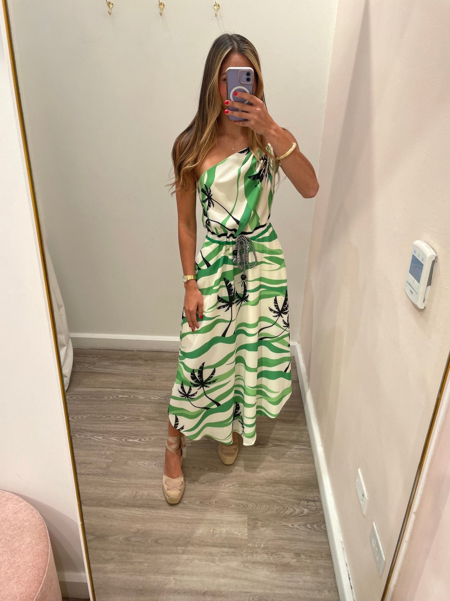 COCONUT TREE MIDI DRESS