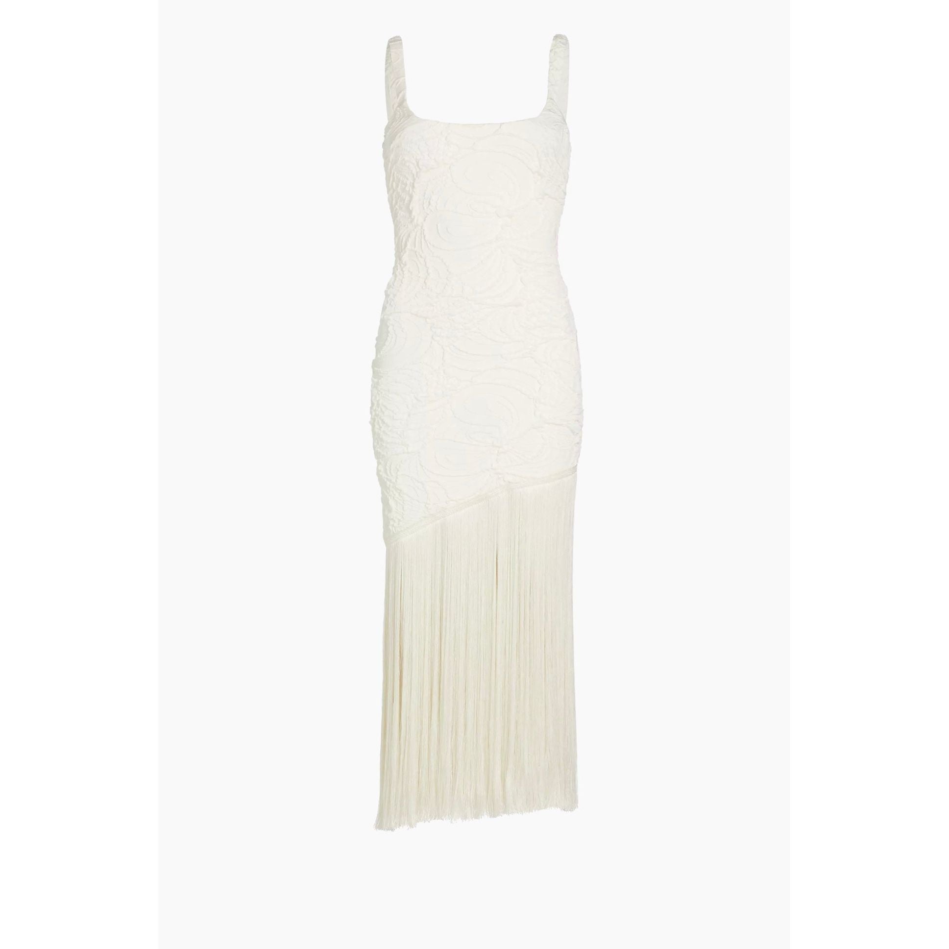 PB JACQUARD WHITE DRESS