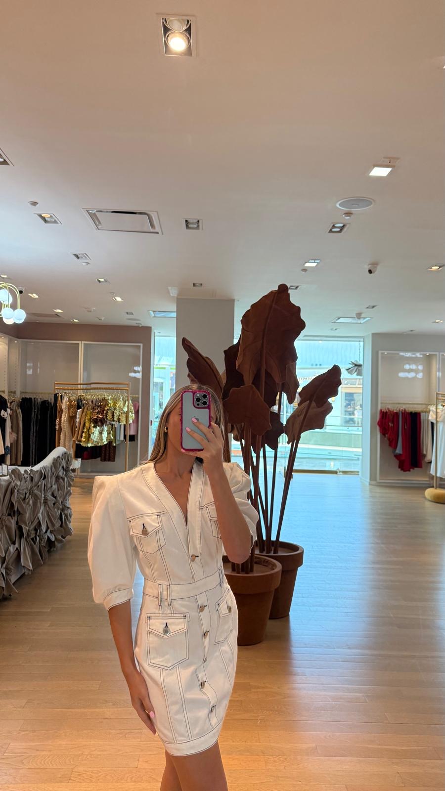 SC WHITE DENIM DRESS