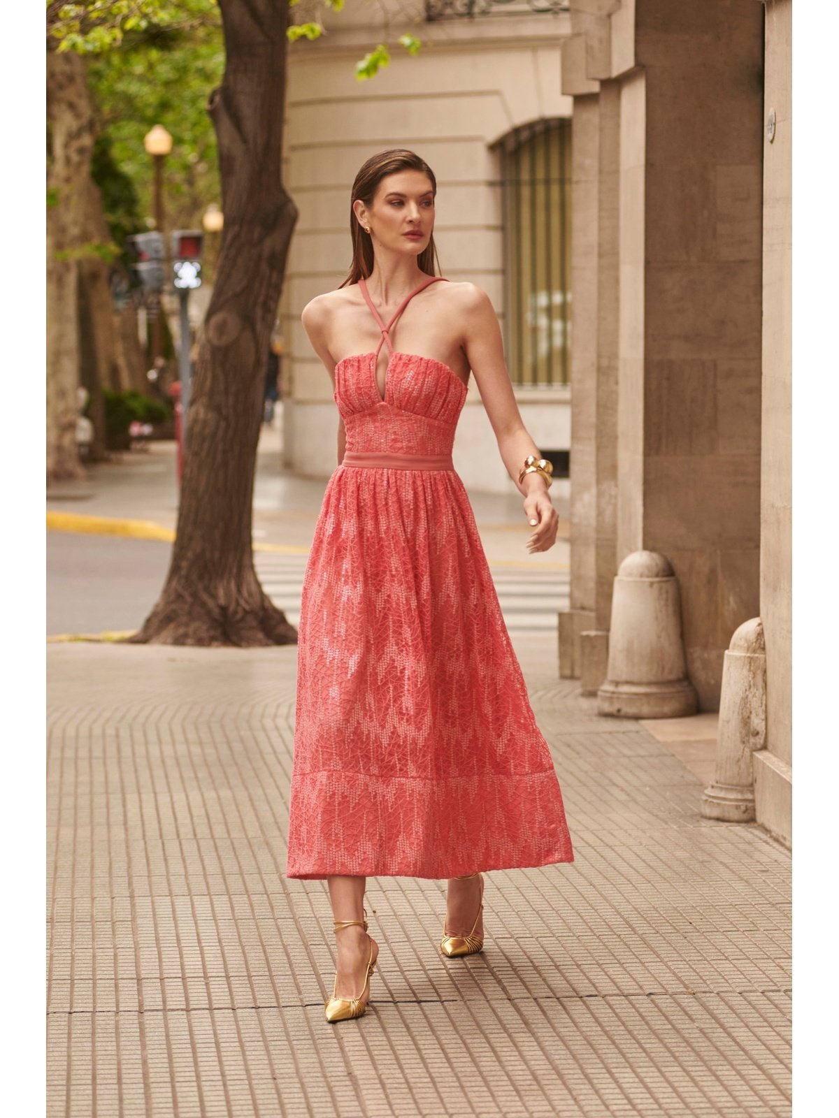 LN MIDI GODE TULE DRESS