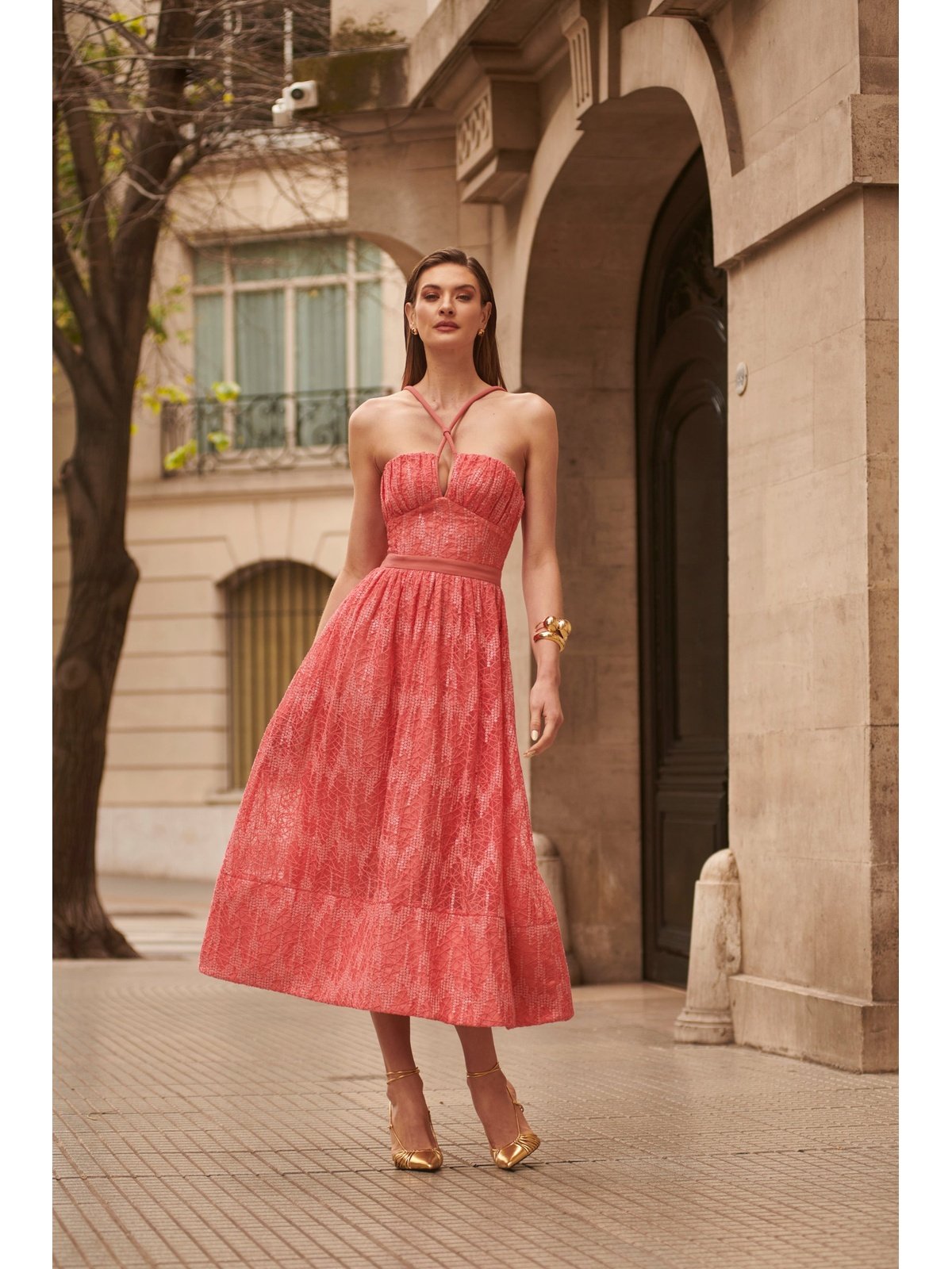 LN MIDI GODE TULE DRESS