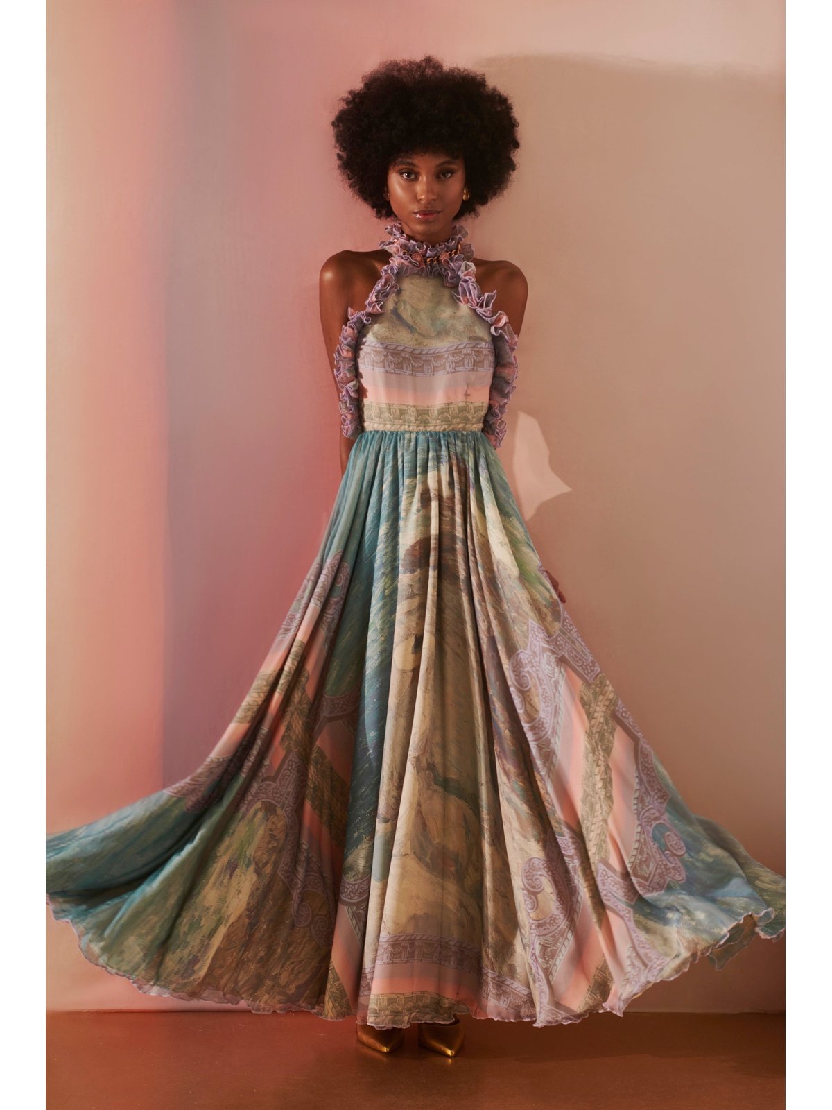 LN Halter Linen Dress