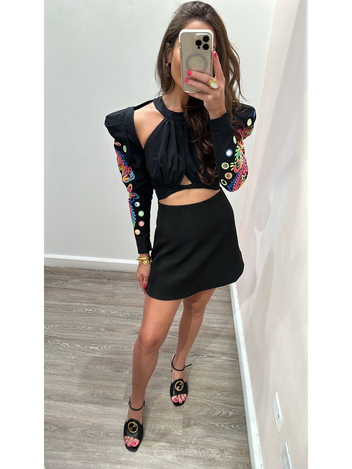 HL A SKIRT BLACK