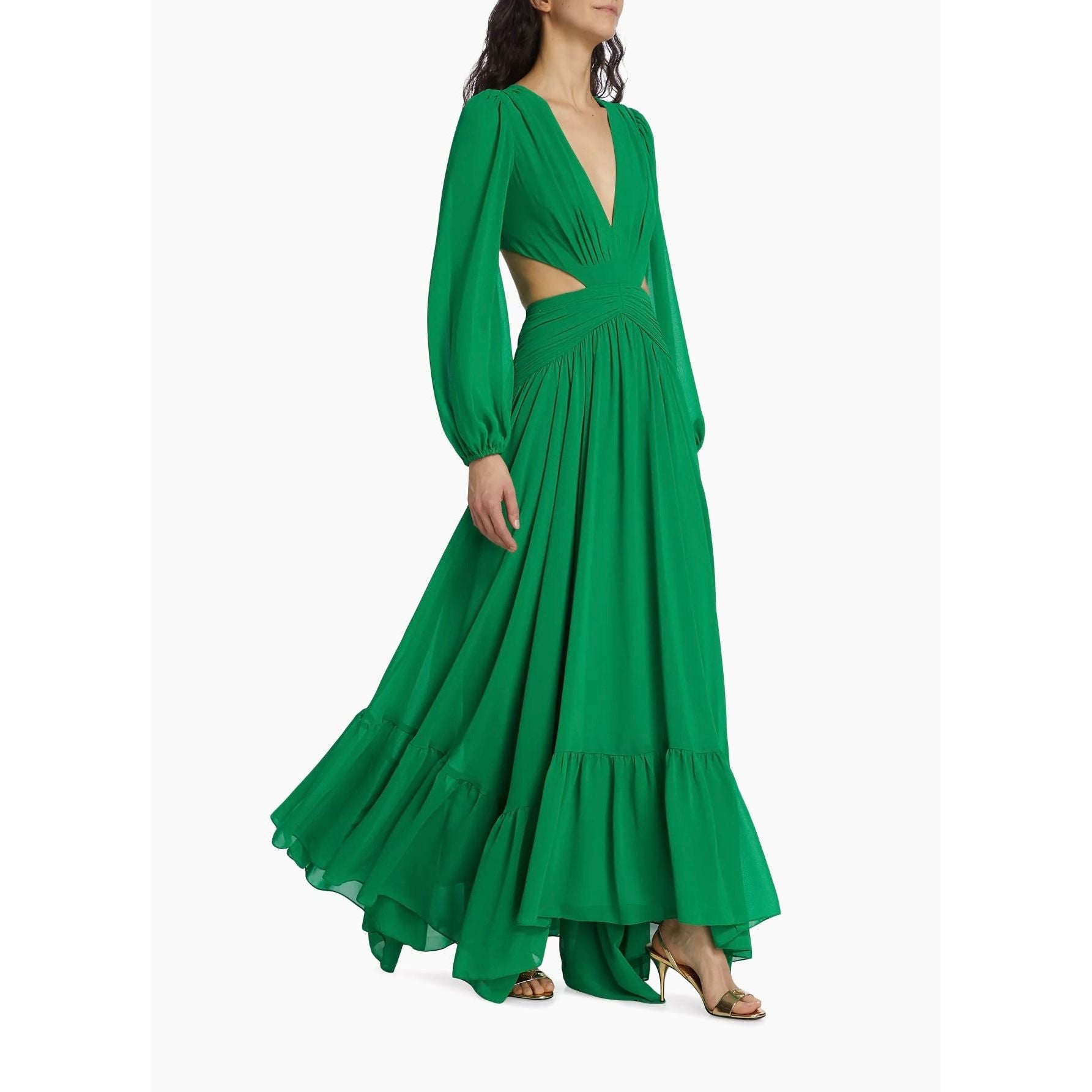 PB LONG SLEEVE CUT OUT GOWN