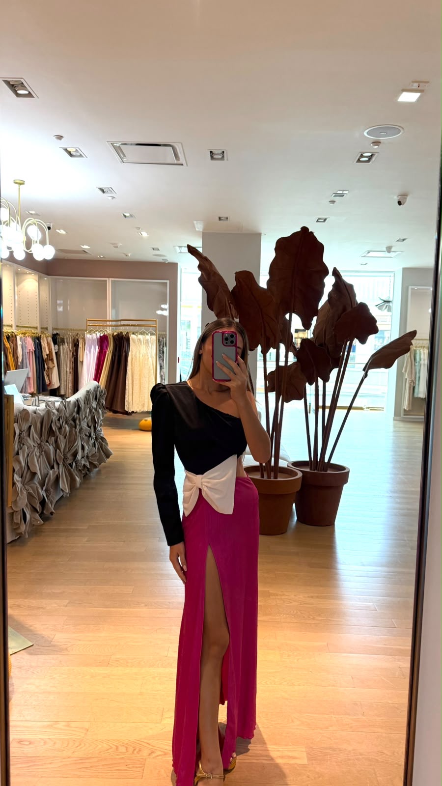 BOW CUT OUT DRESS