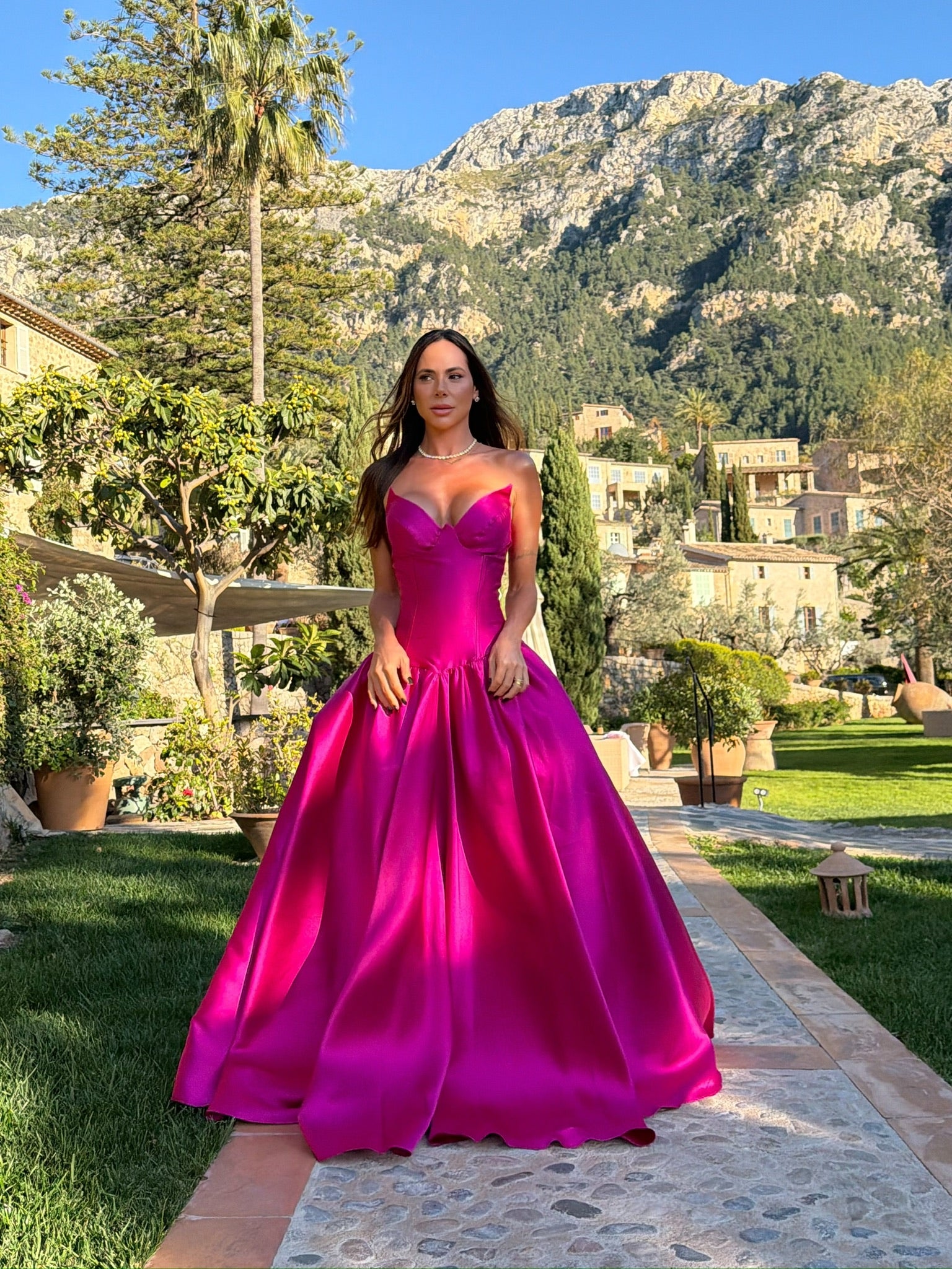 VENUS LONG GOWN - PINK