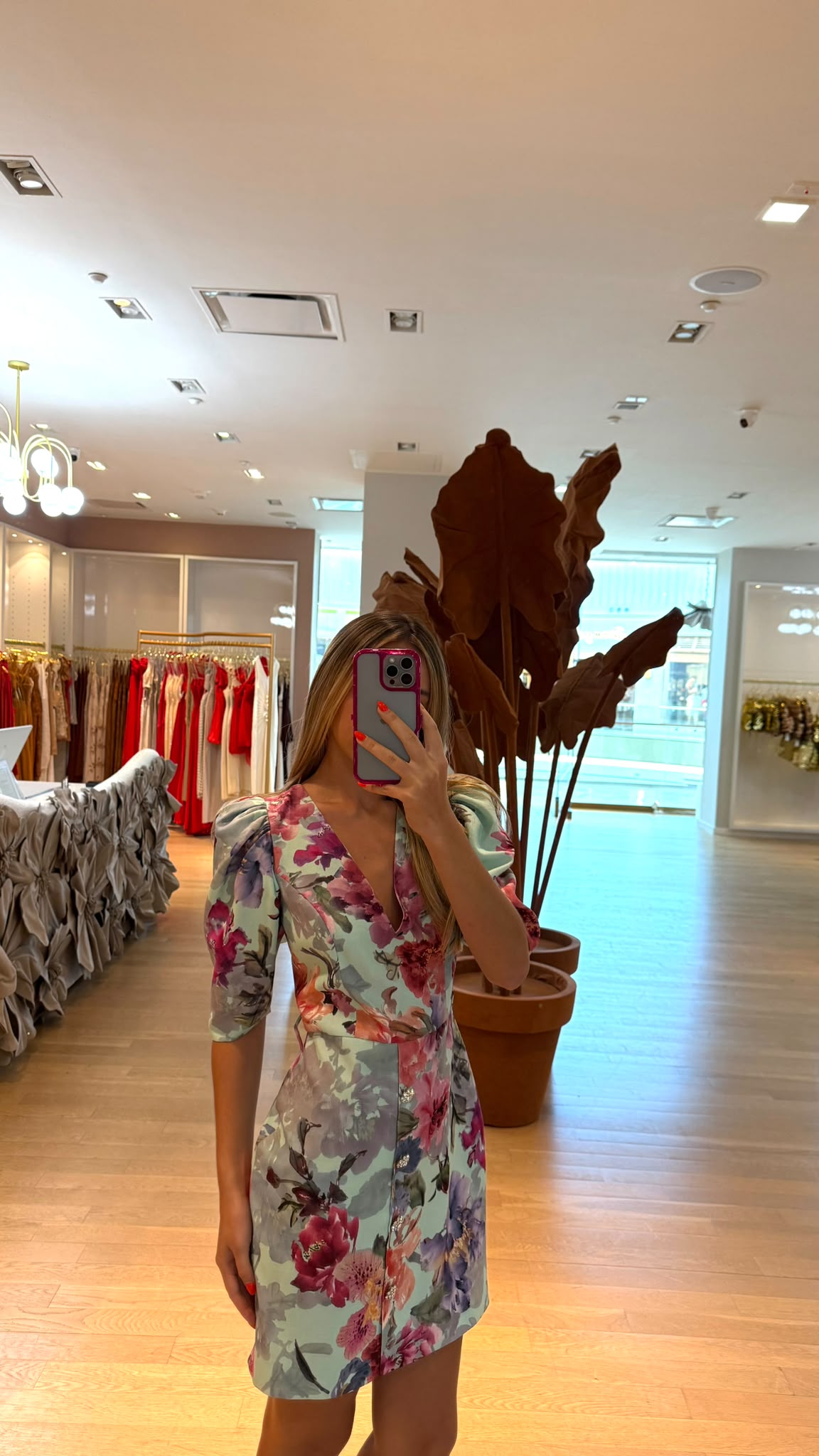 PB FLORAL SHORT DRESS