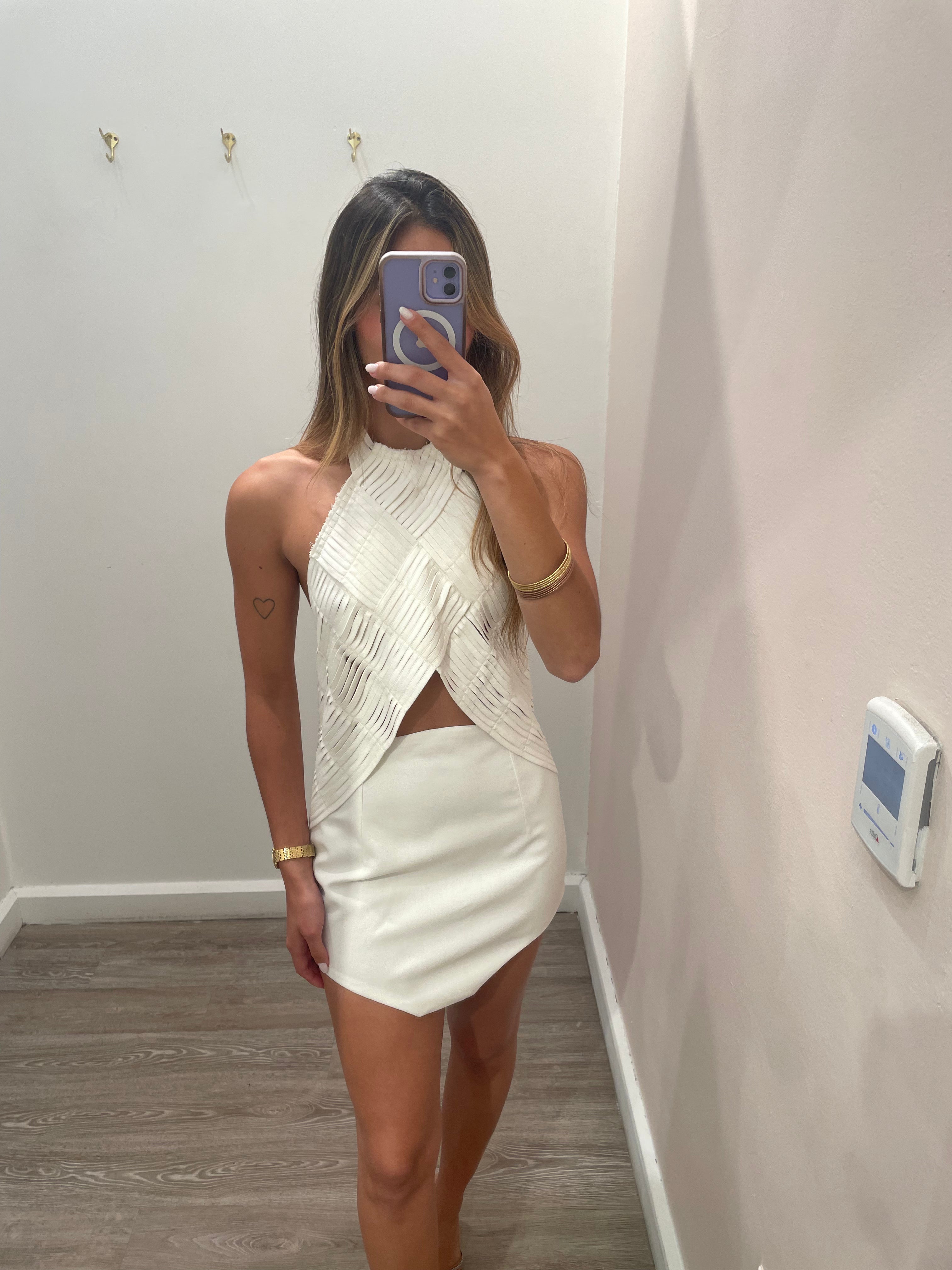 HL SIA SKIRT WHITE