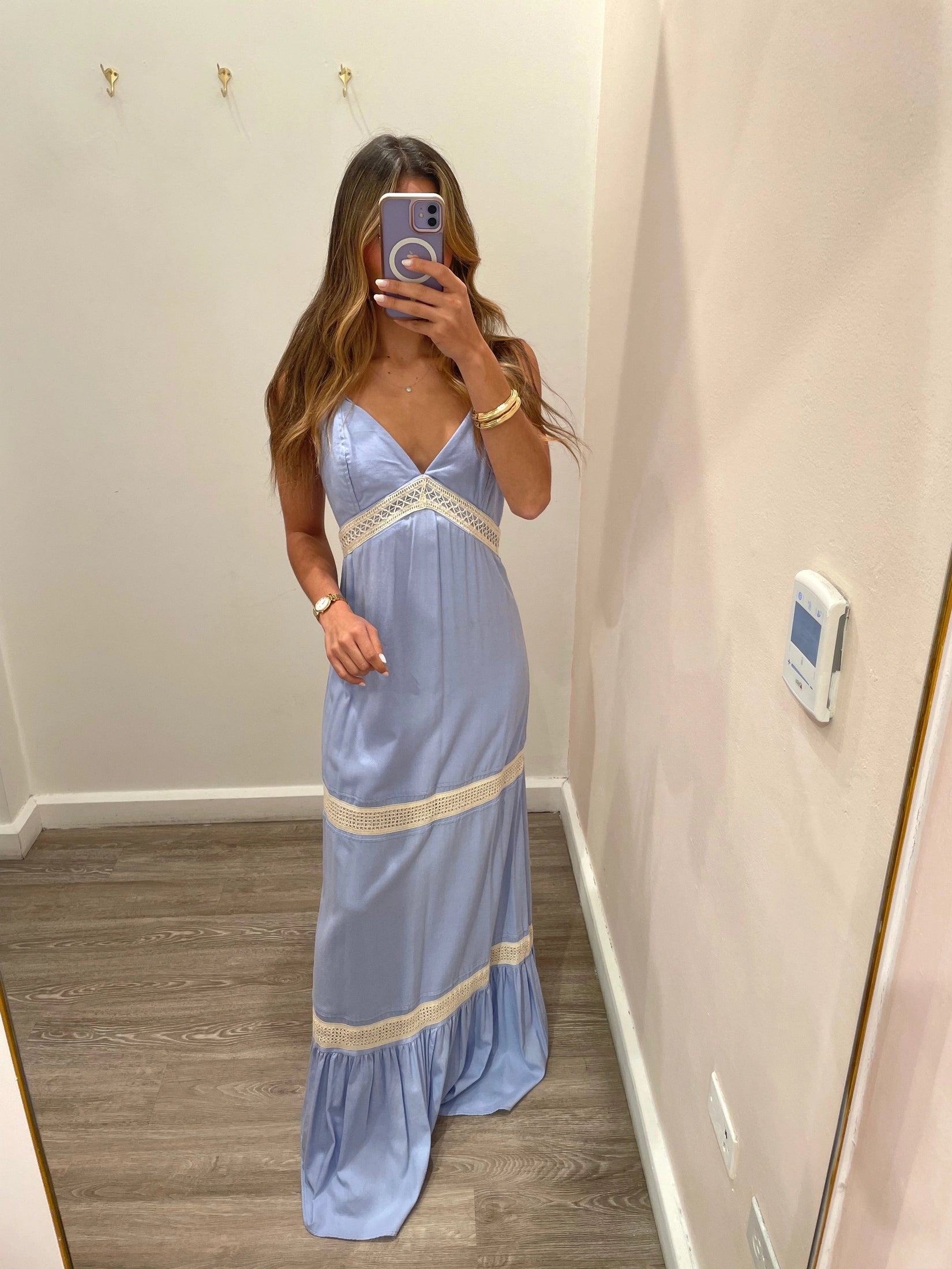 LOTUS LIGHT BLUE DRESS
