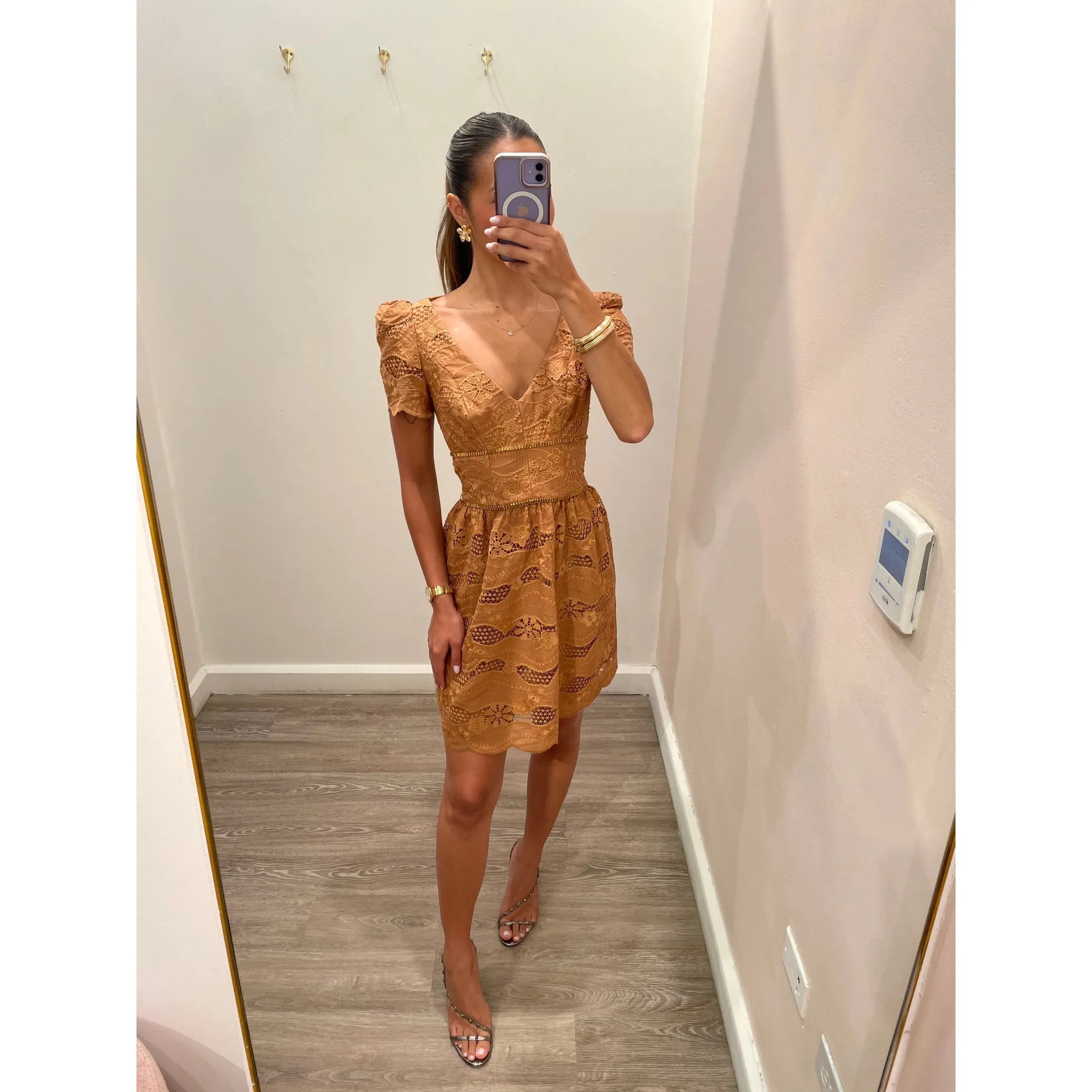 EMBROIDERED SHORT DRESS