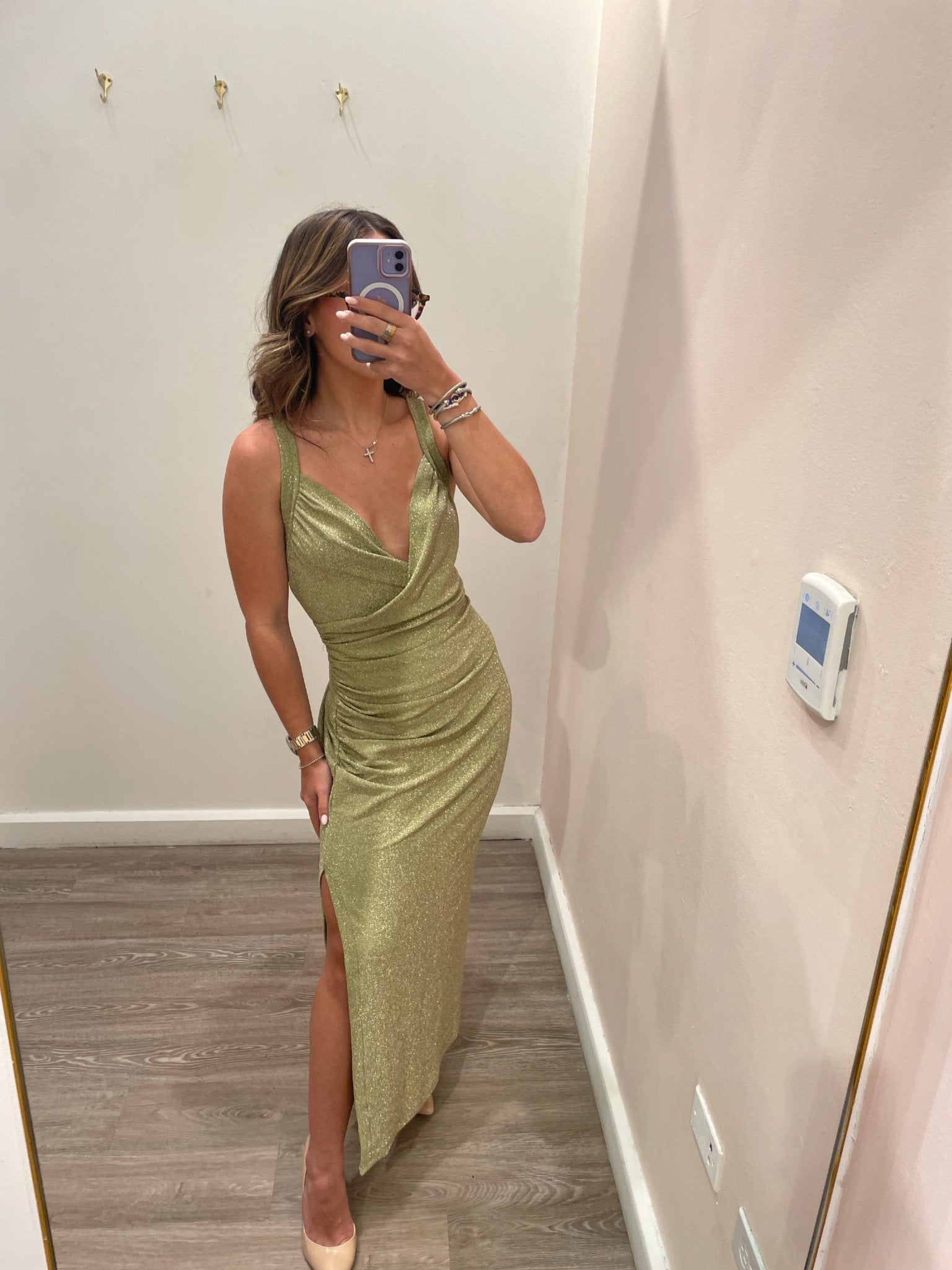 ARB SHINNING OLIVE DRESS