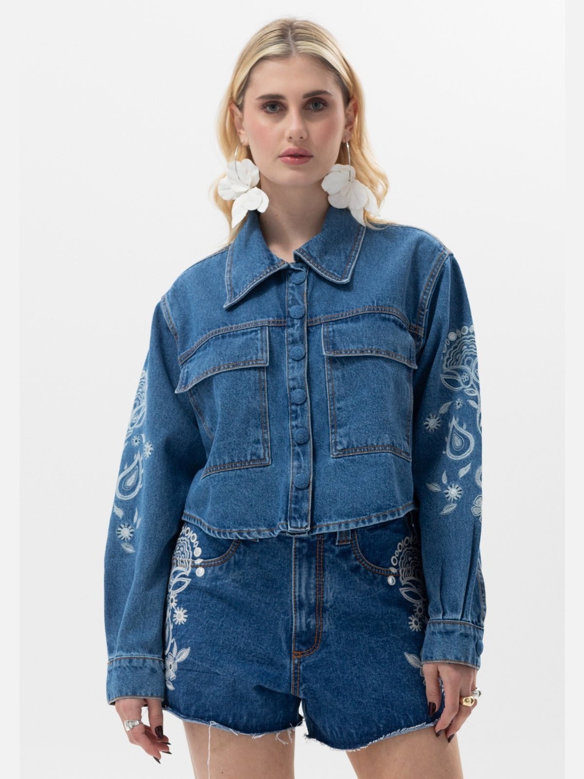 AMAR JEAN EMBROIDERY JACKET