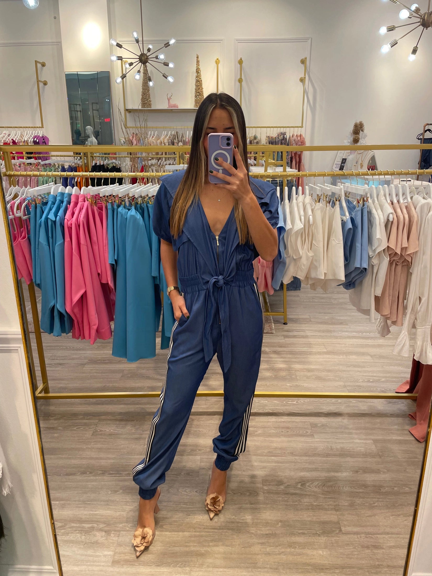 SCLUB DENIM JUMPSUIT