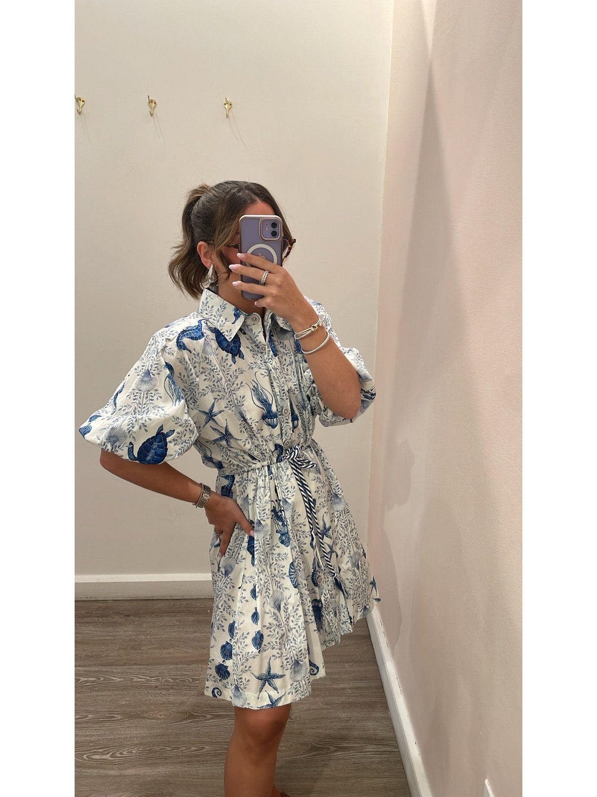 LB NICE BUTTON DRESS