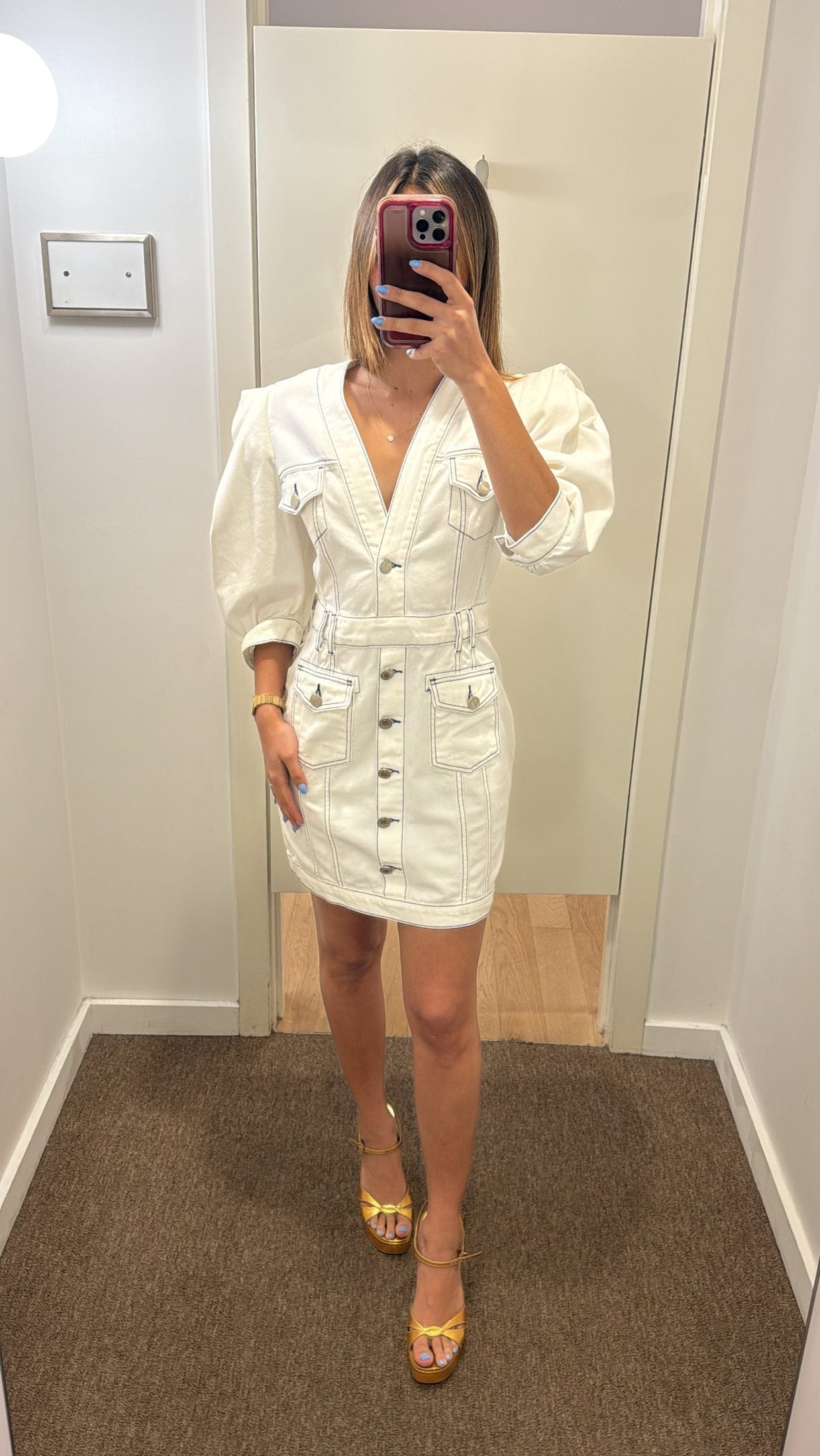 SC WHITE DENIM DRESS