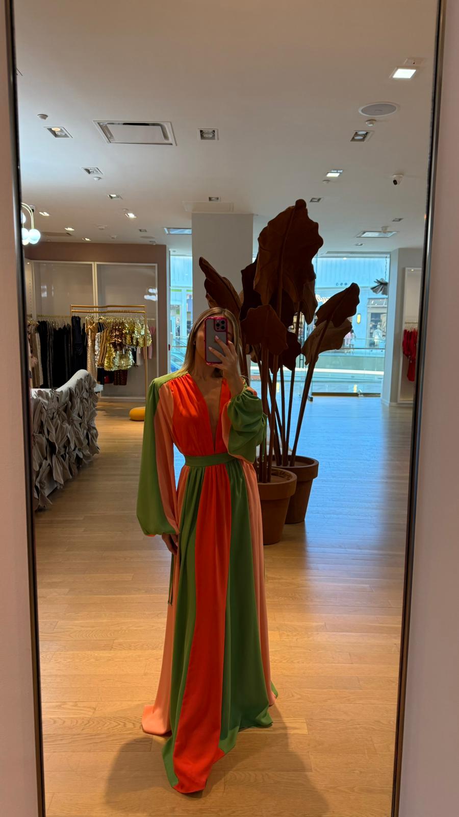 SKAZI WATERMELON COLOR DRESS