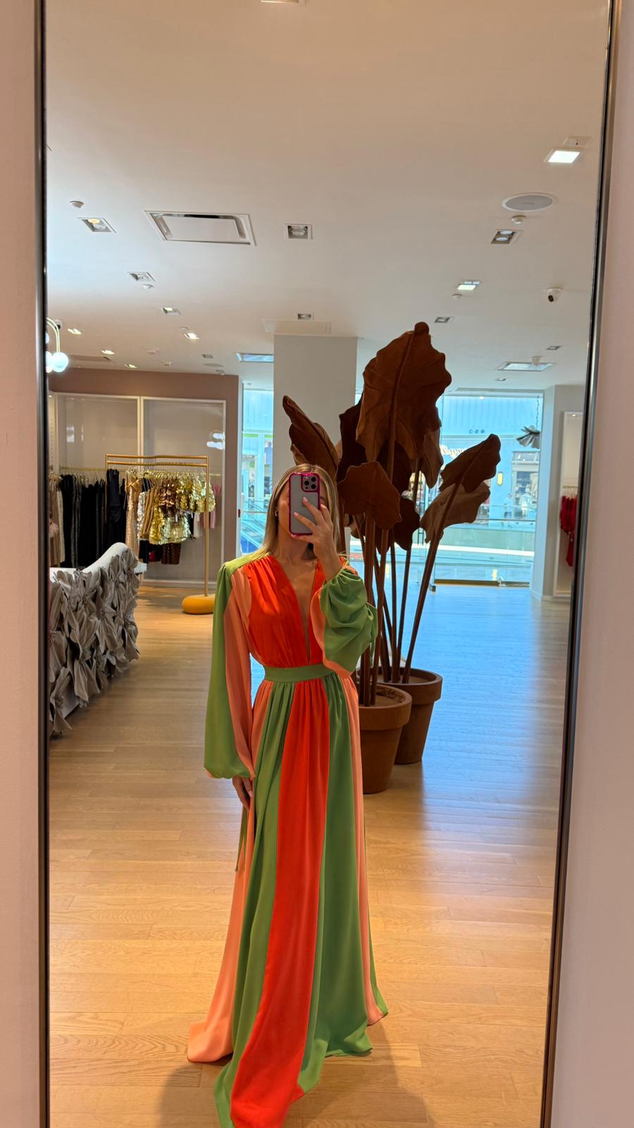 SKAZI WATERMELON COLOR DRESS
