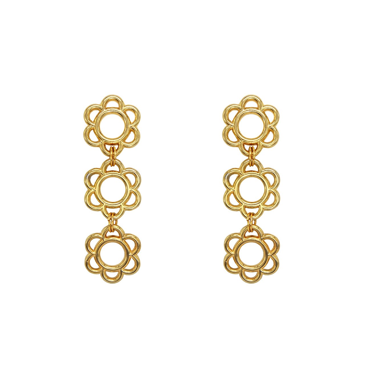 RB 3 FLOWER EARRINGS