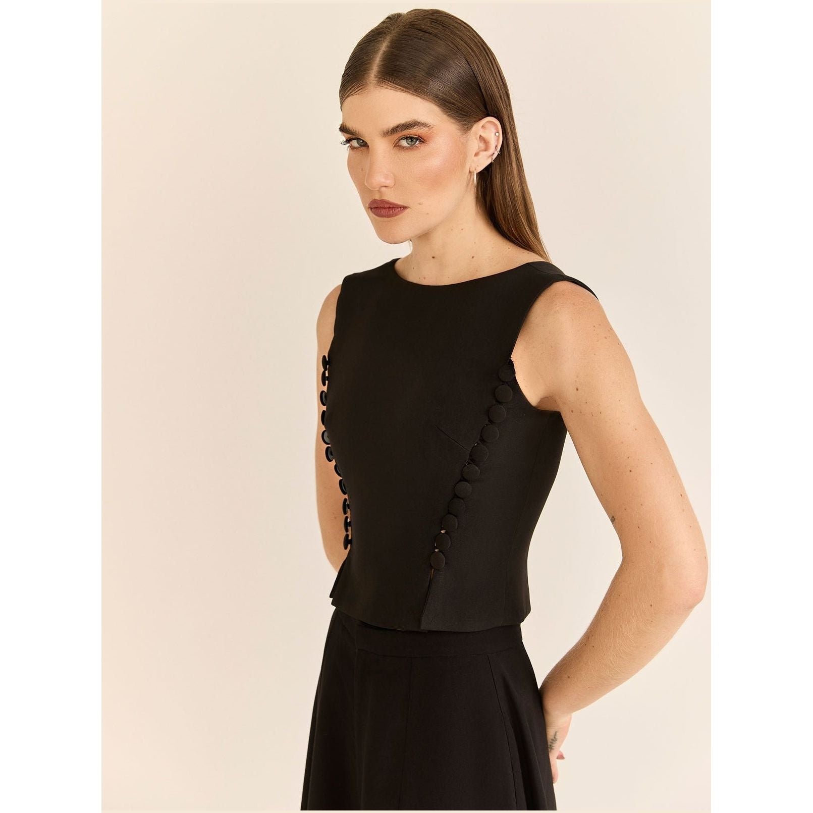 HL VENUSTA TOP BLACK