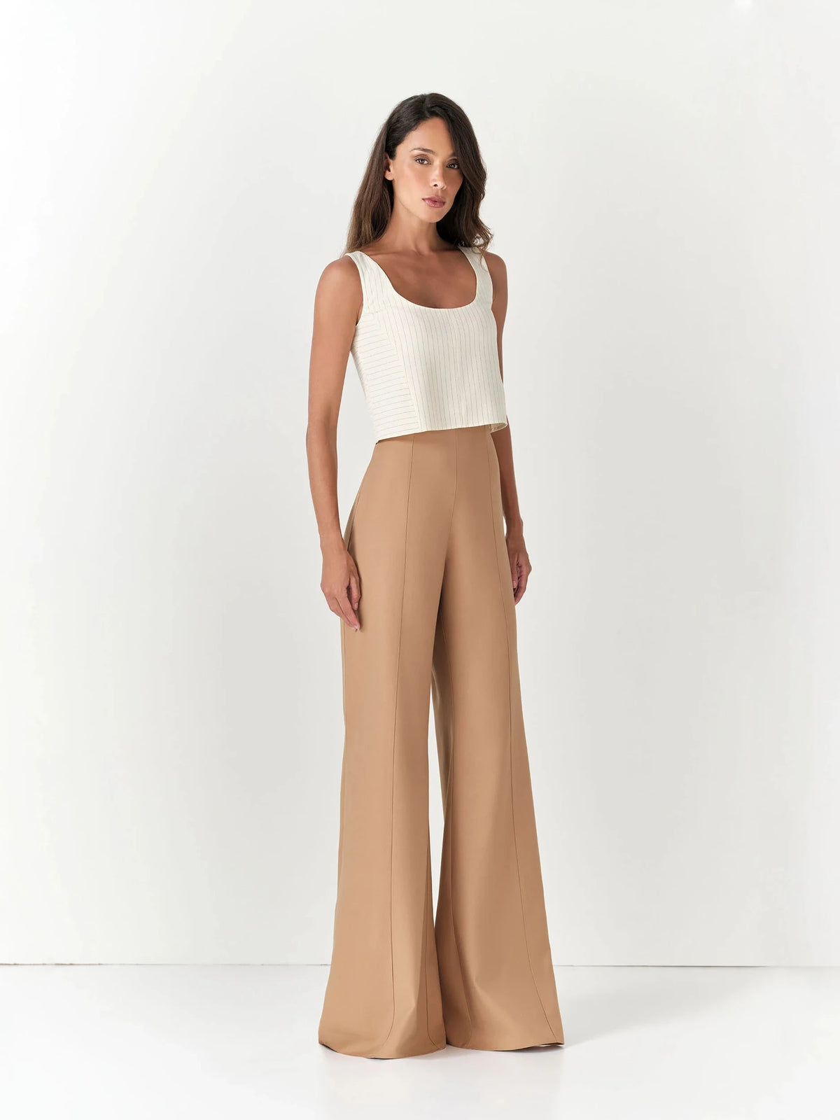 HL FLARE PANTS - BEIGE